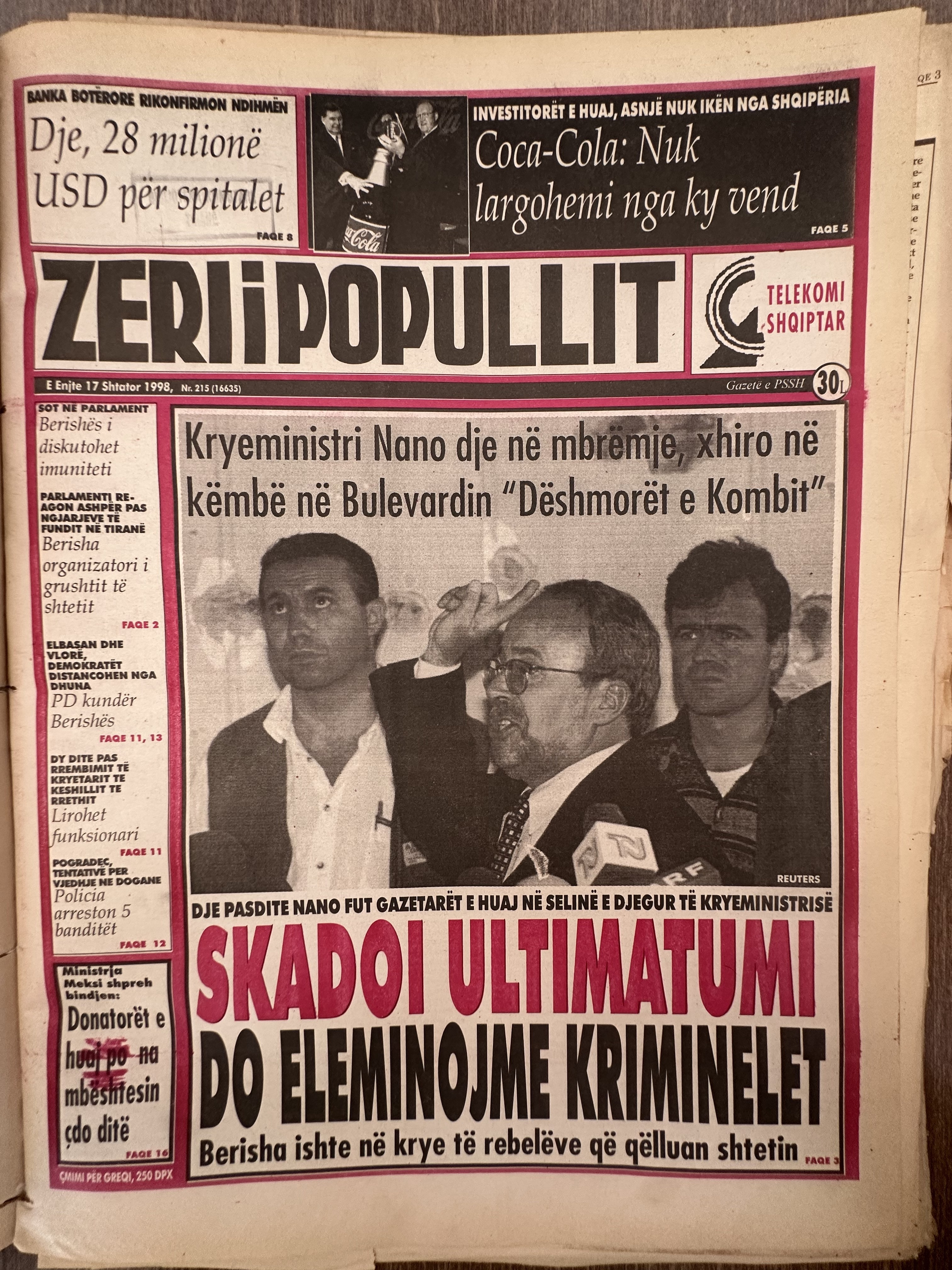 Zëri i Popullit 1998-09-17