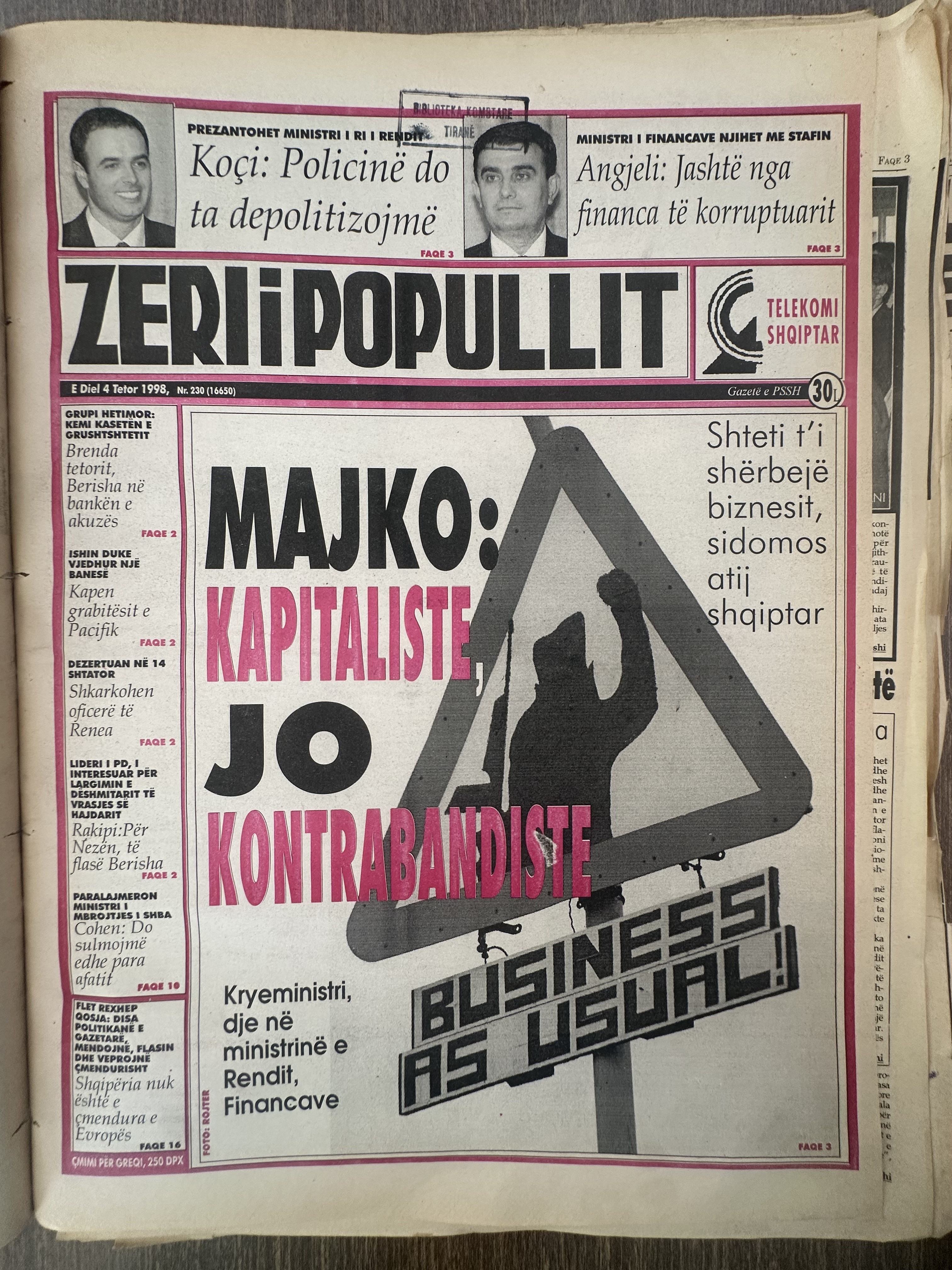 Zëri i Popullit 1998-10-04