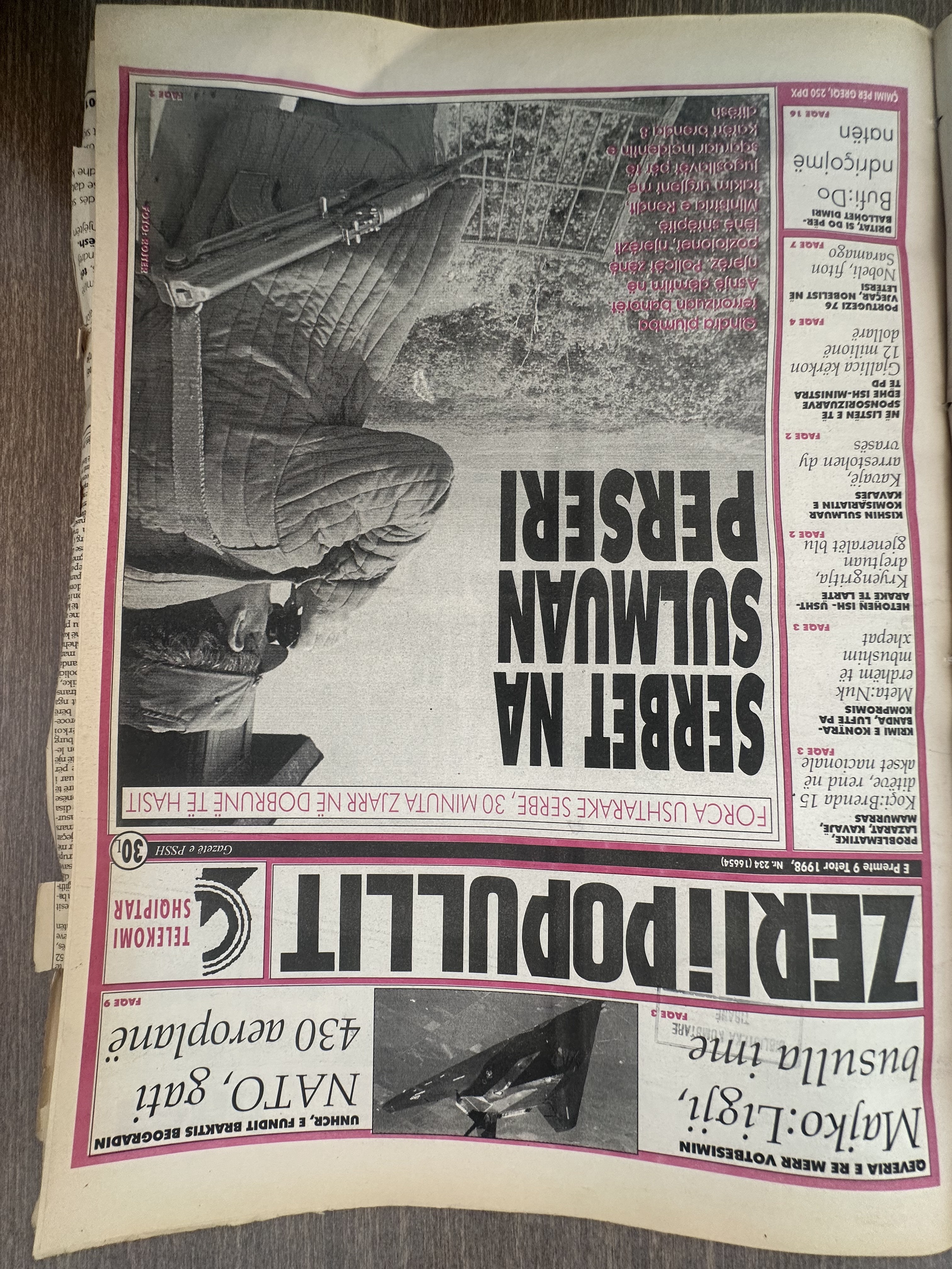 Zëri i Popullit 1998-10-09