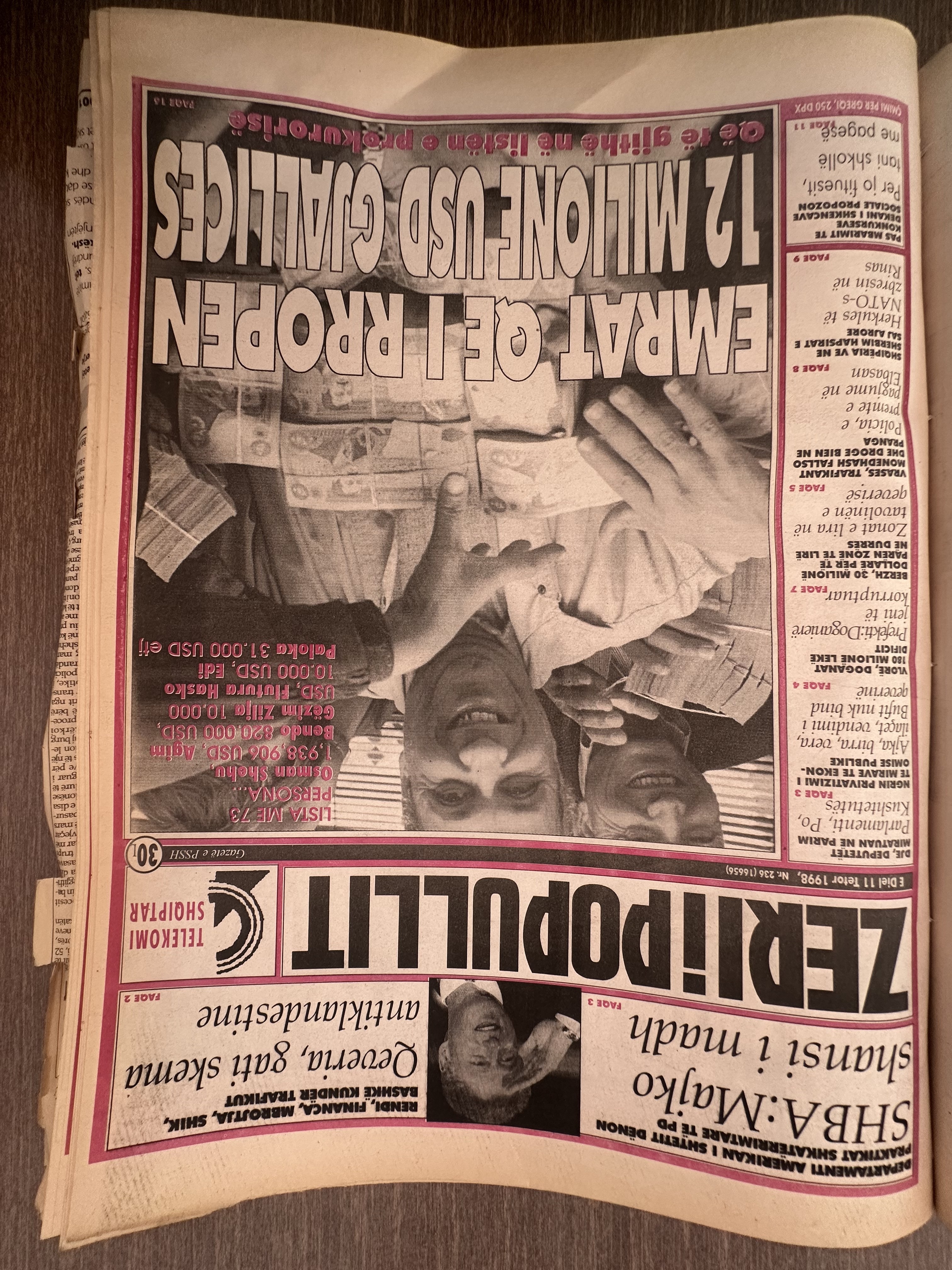 Zëri i Popullit 1998-10-11