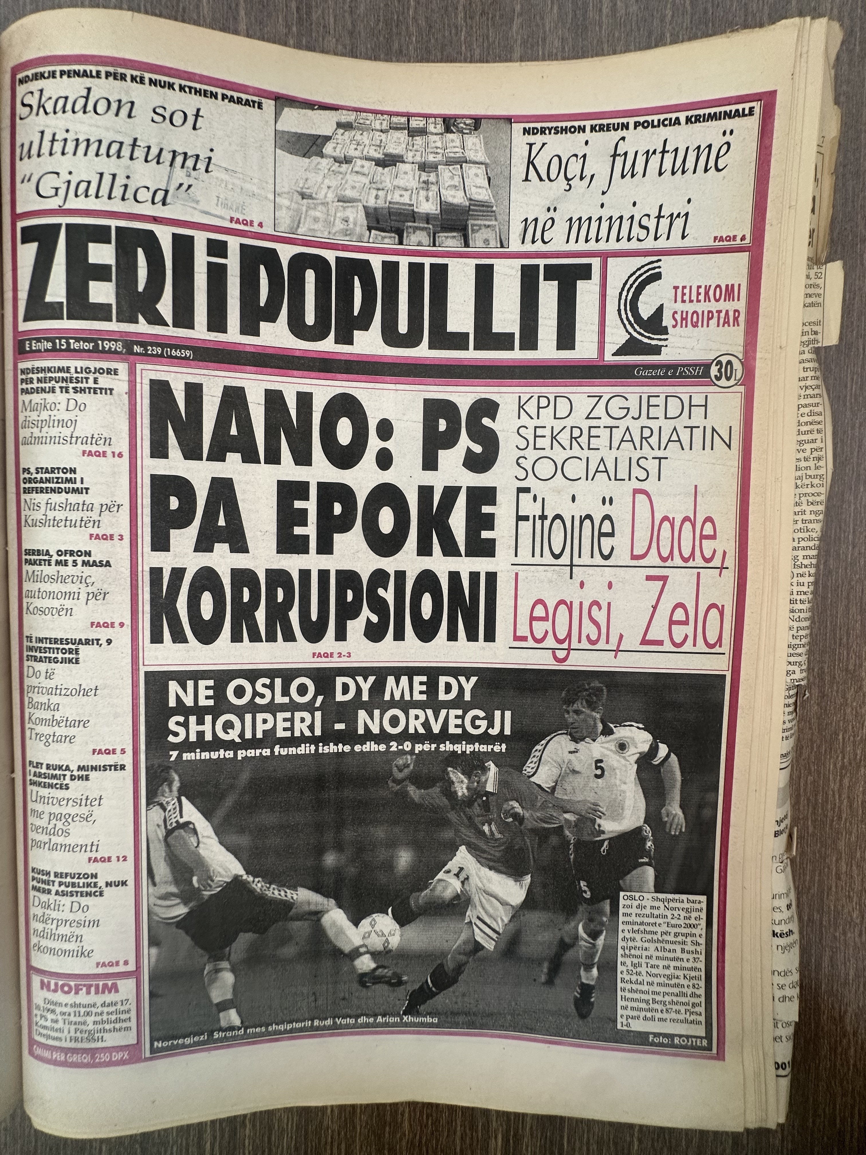 Zëri i Popullit 1998-10-15