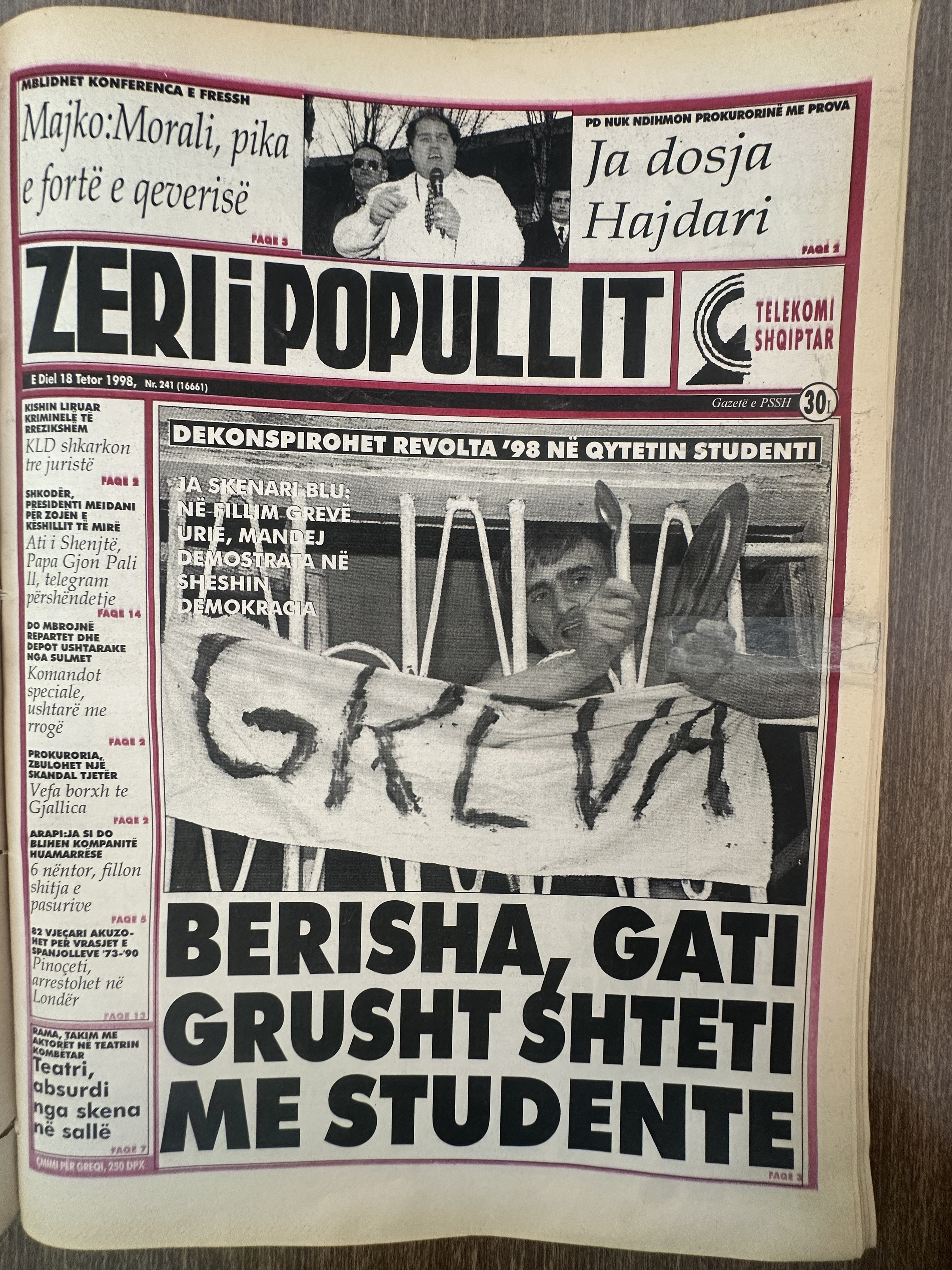 Zëri i Popullit 1998-10-18