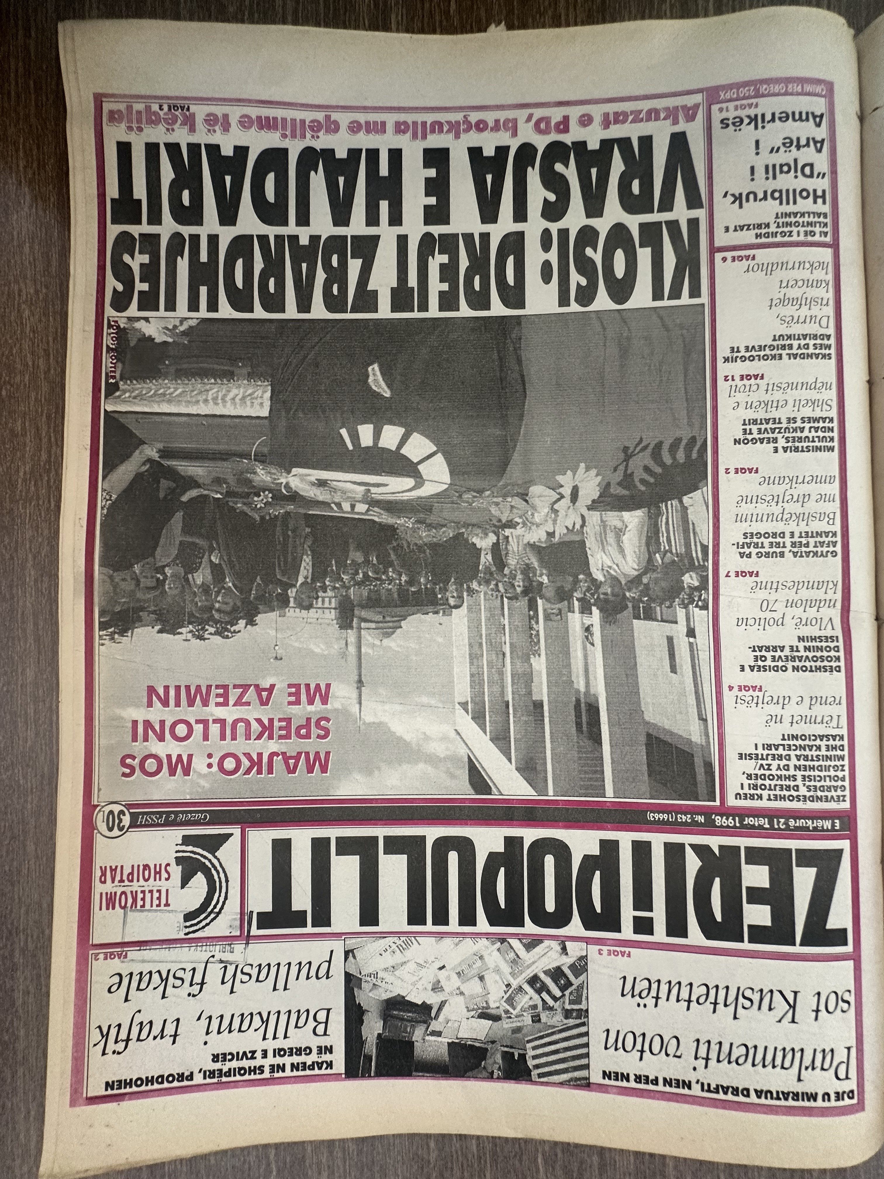 Zëri i Popullit 1998-10-21