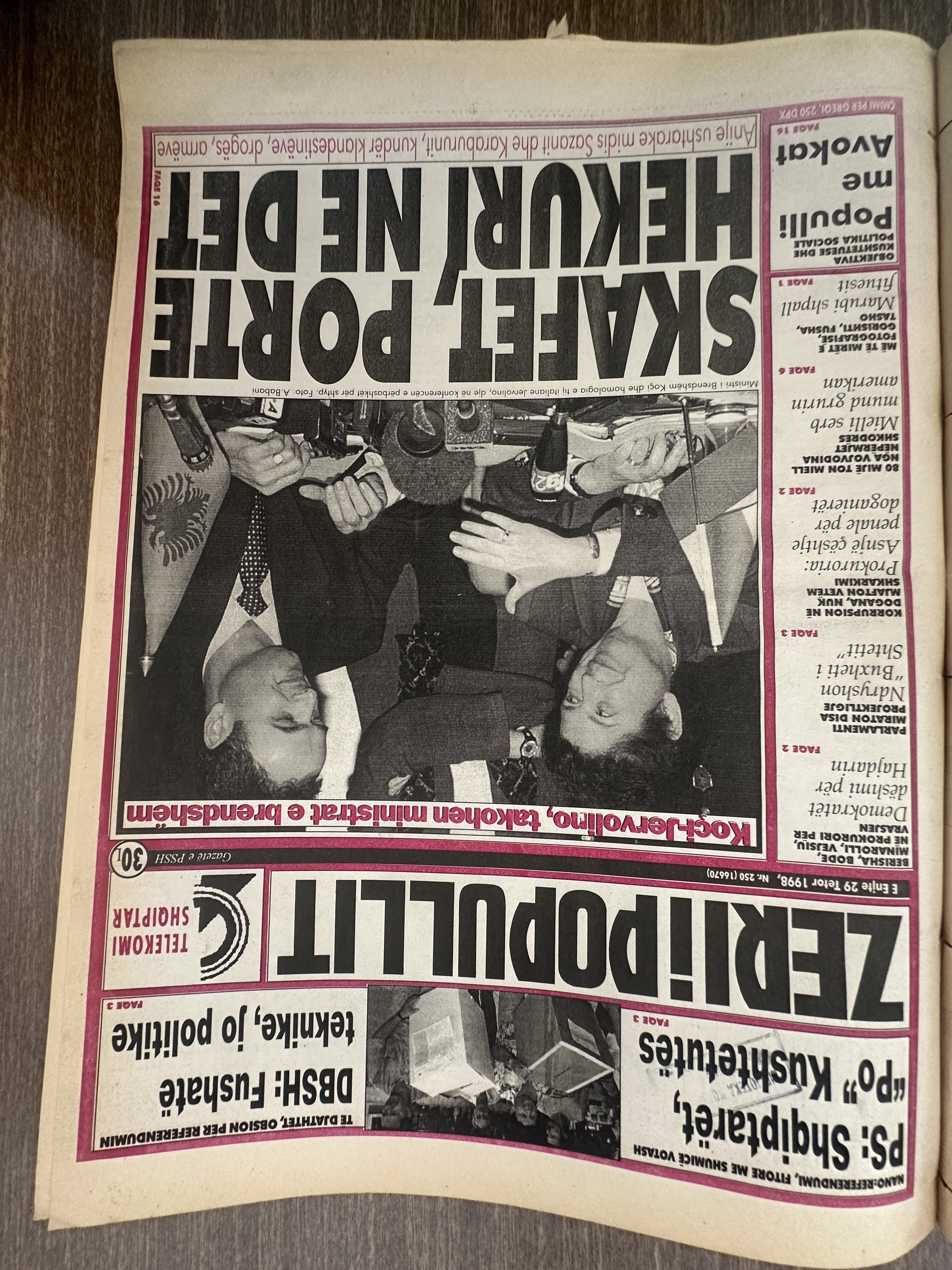 Zëri i Popullit 1998-10-29