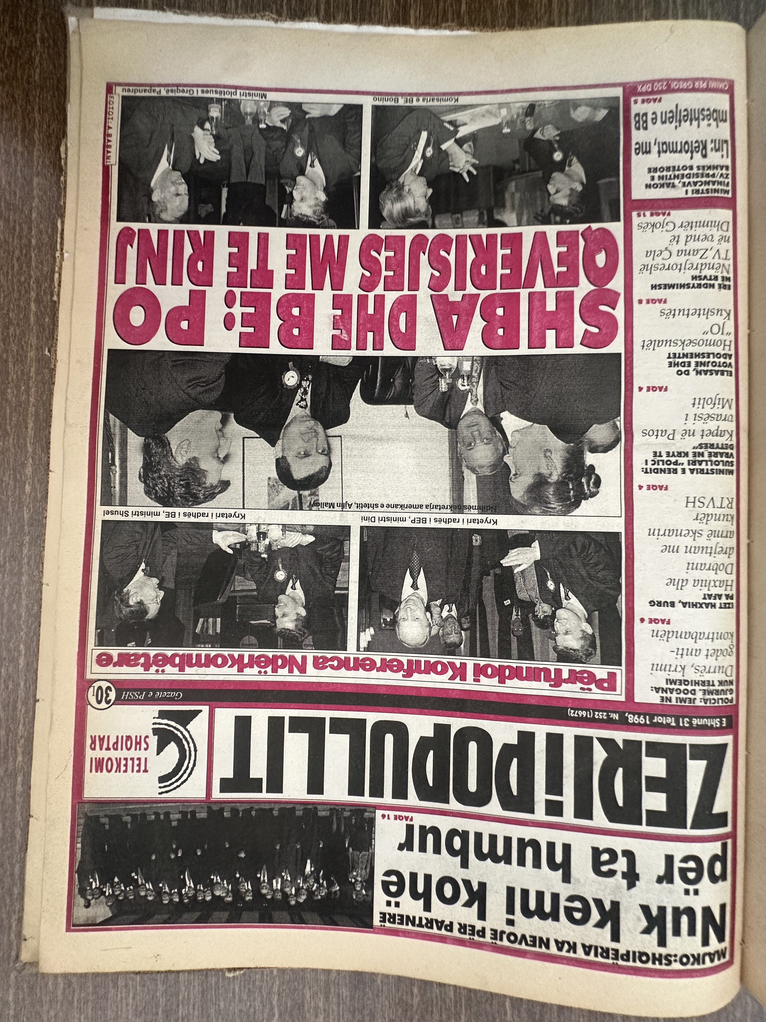 Zëri i Popullit 1998-10-31