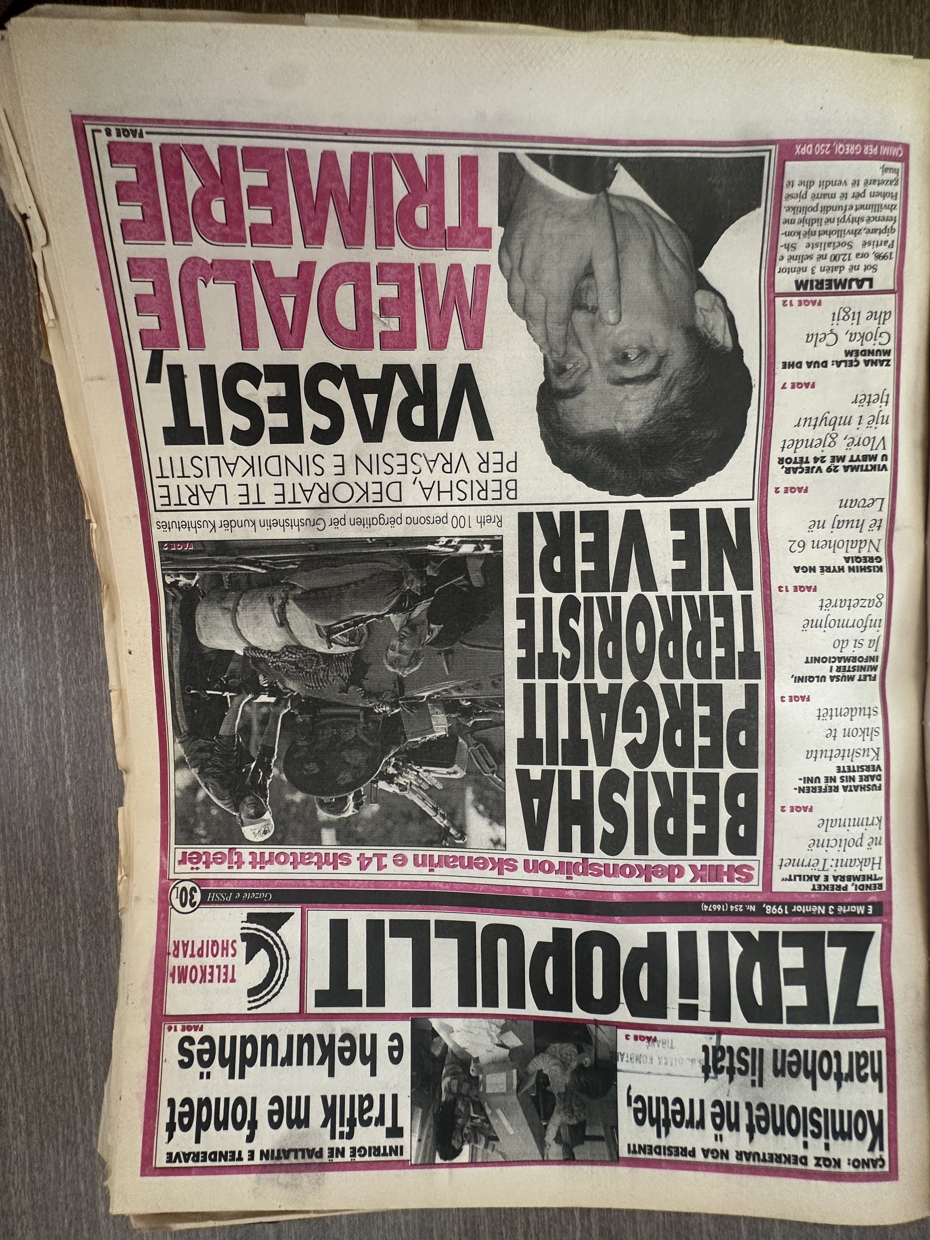 Zëri i Popullit 1998-11-03