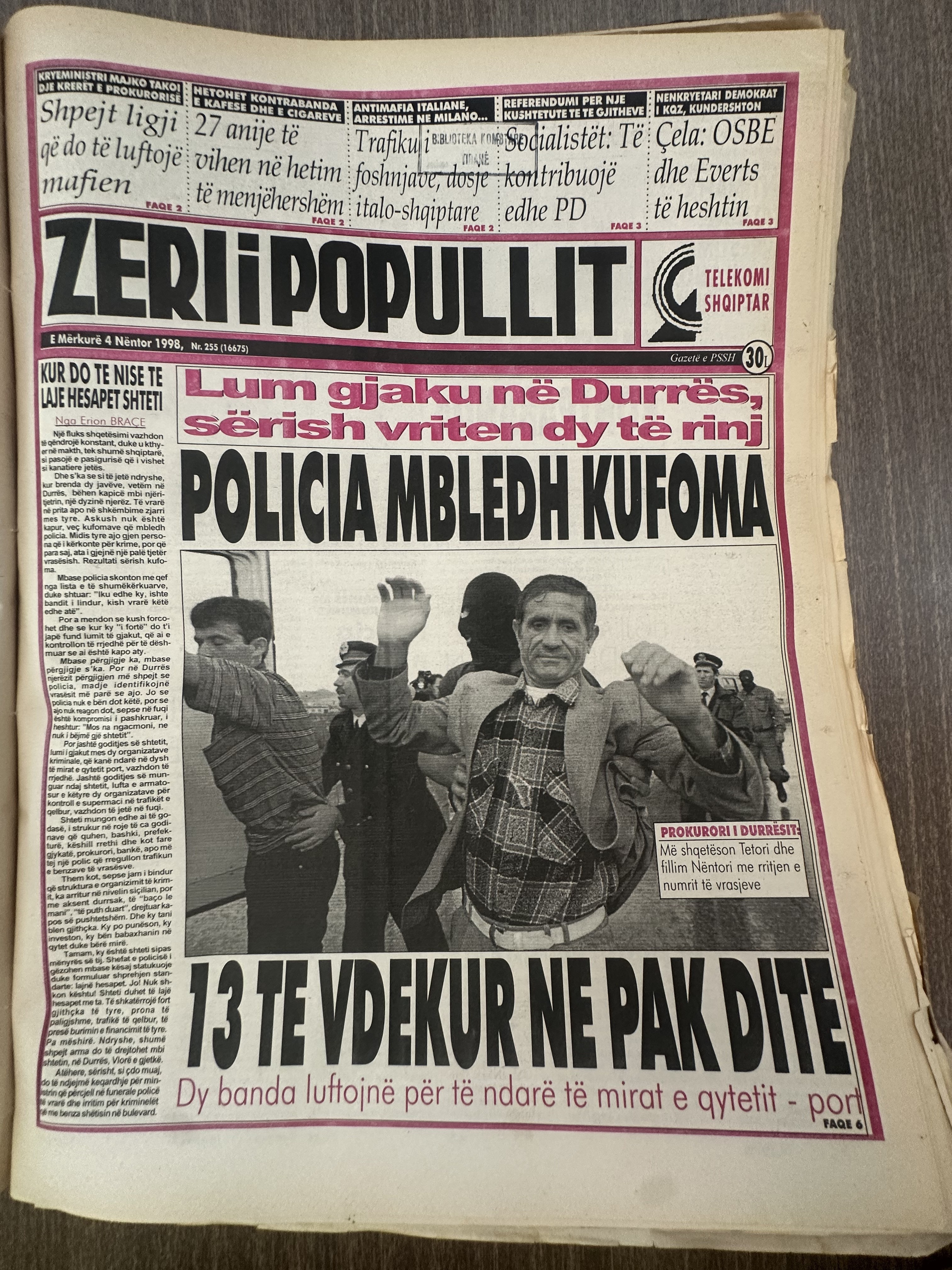 Zëri i Popullit 1998-11-04