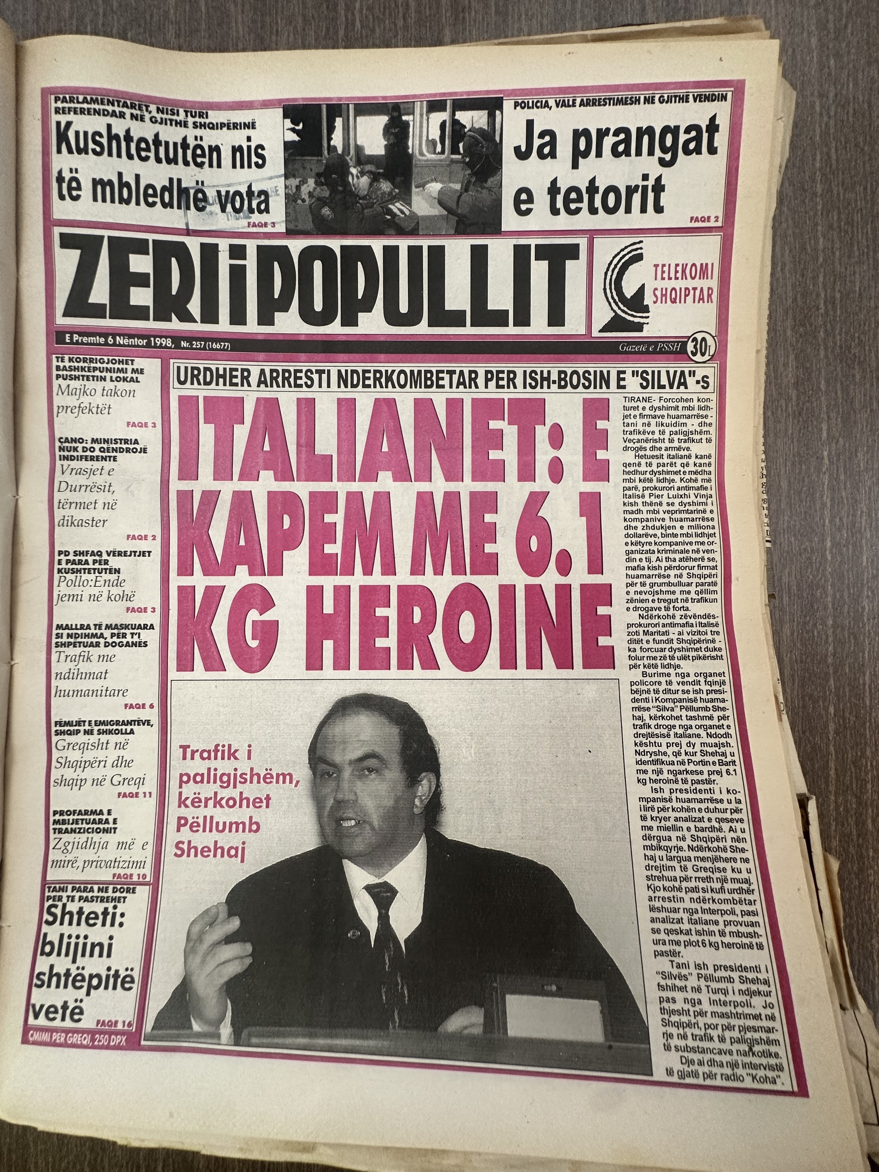 Zëri i Popullit 1998-11-06