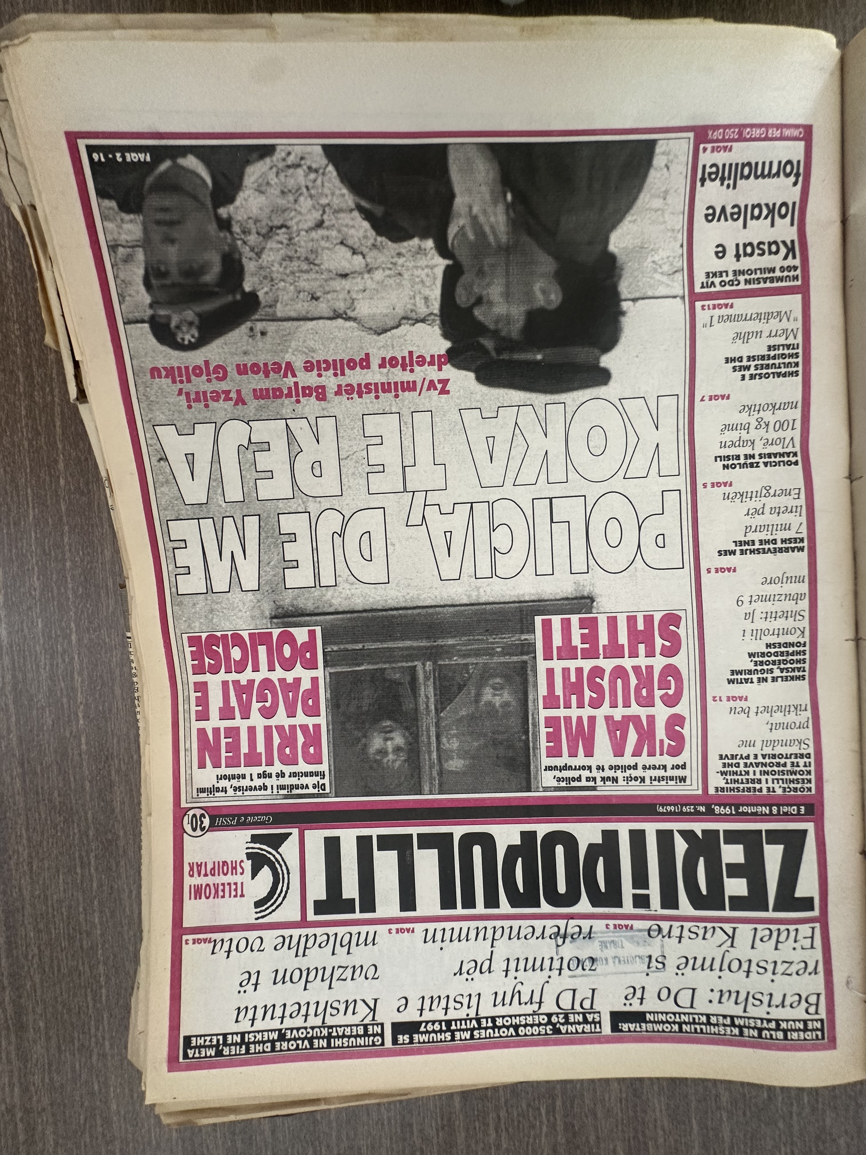 Zëri i Popullit 1998-11-08