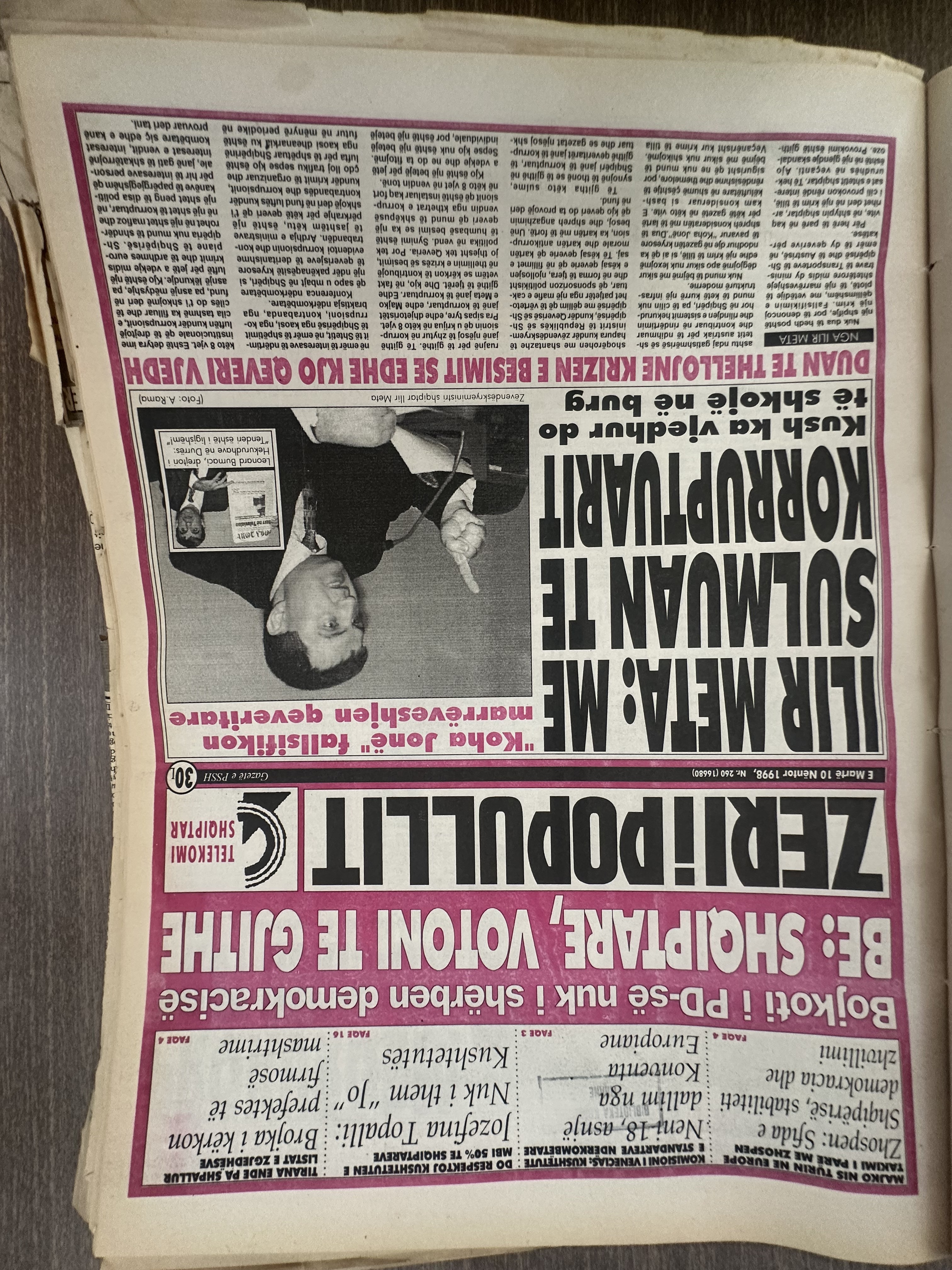 Zëri i Popullit 1998-11-10