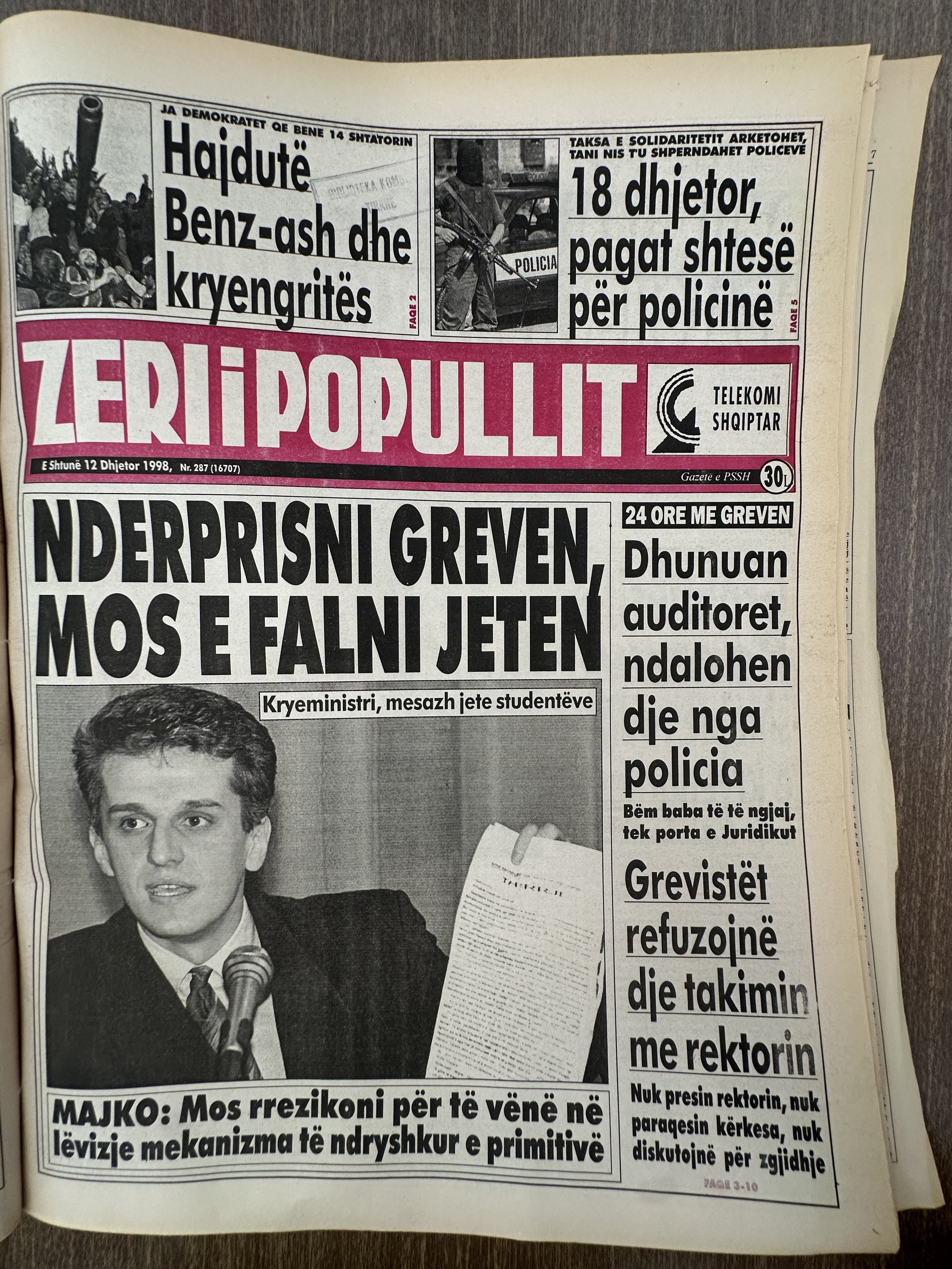 Zëri i Popullit 1998-12-12
