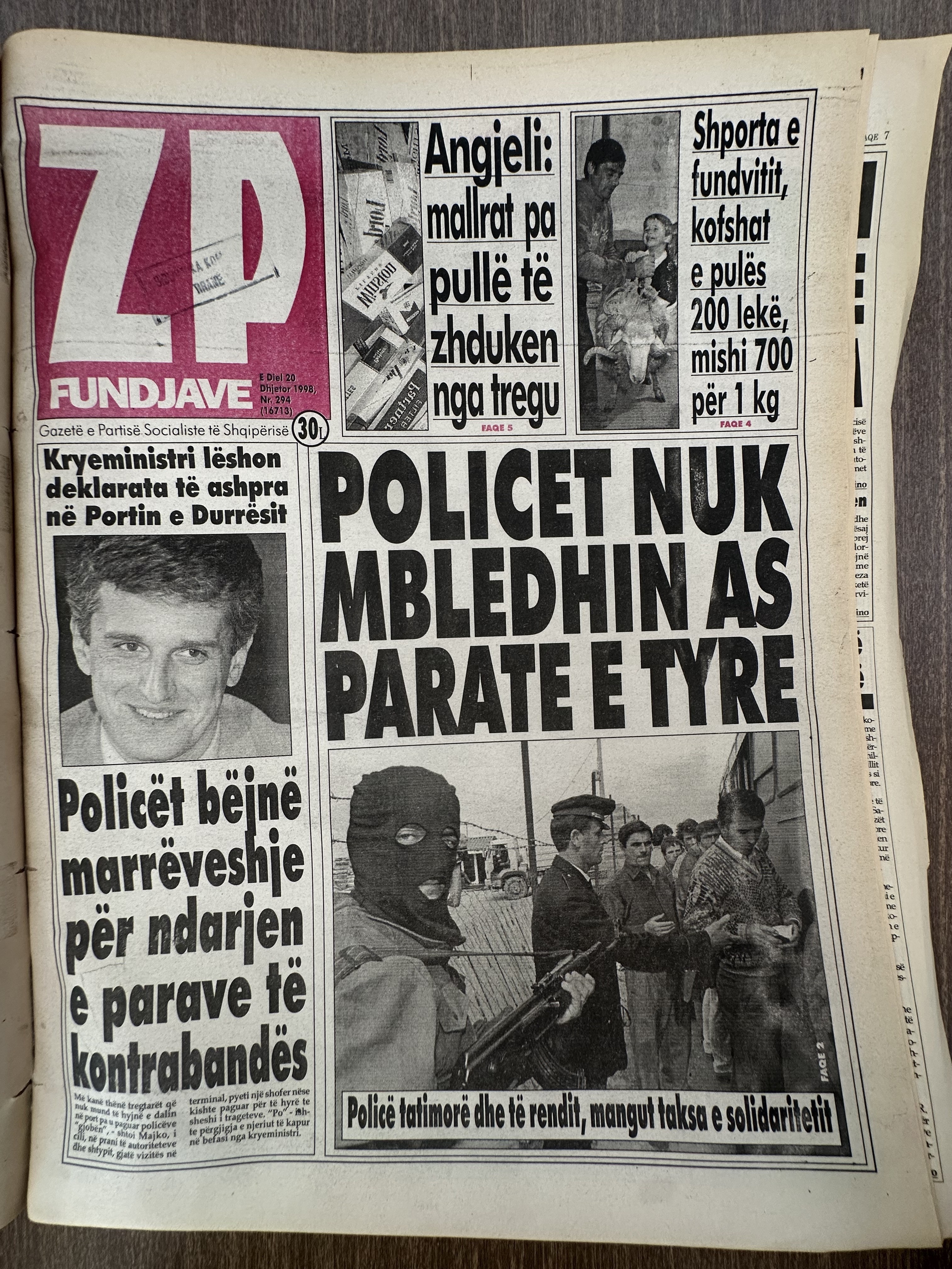 Zëri i Popullit 1998-11-20