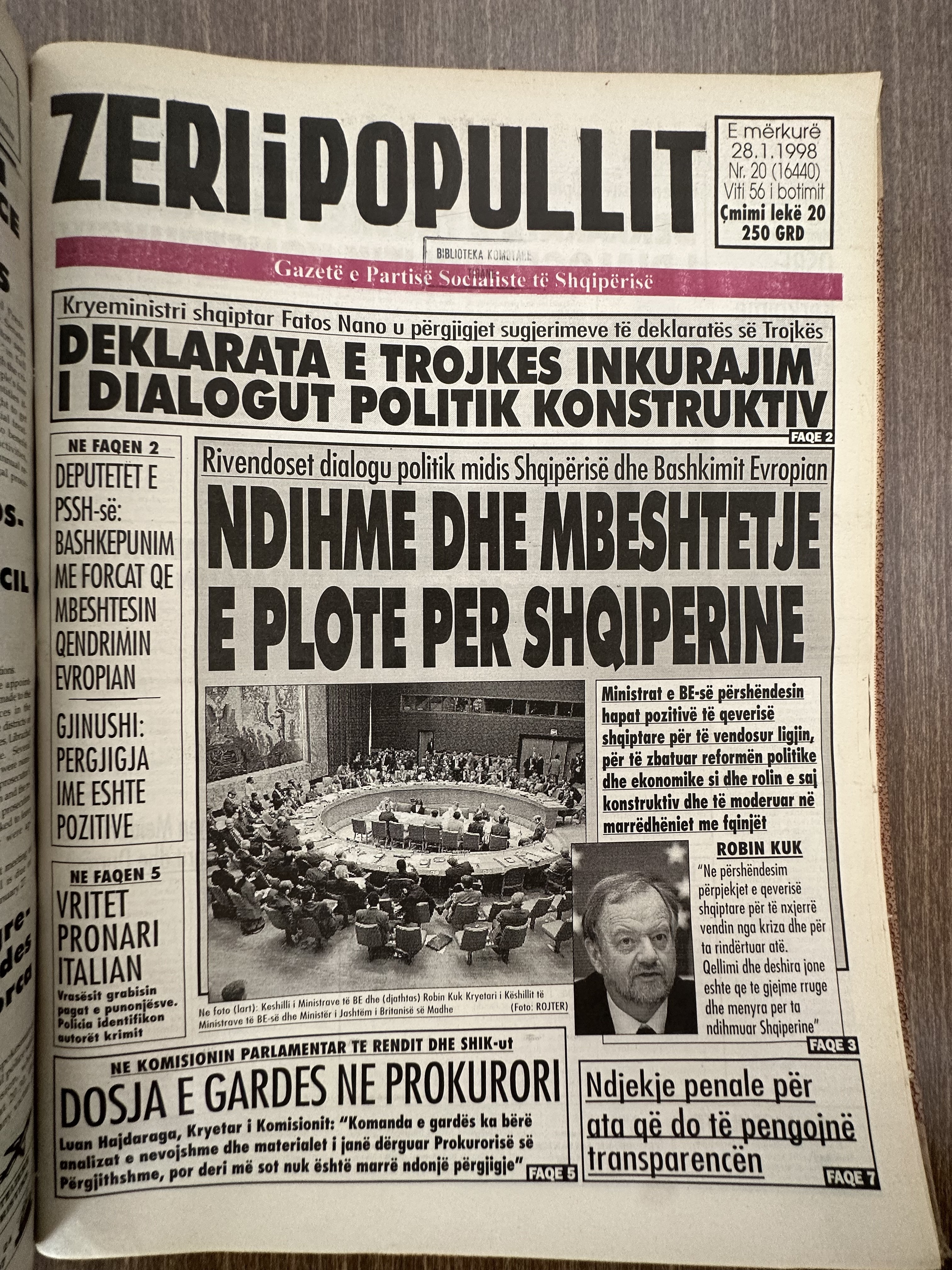 Zëri i Popullit 1998-01-28
