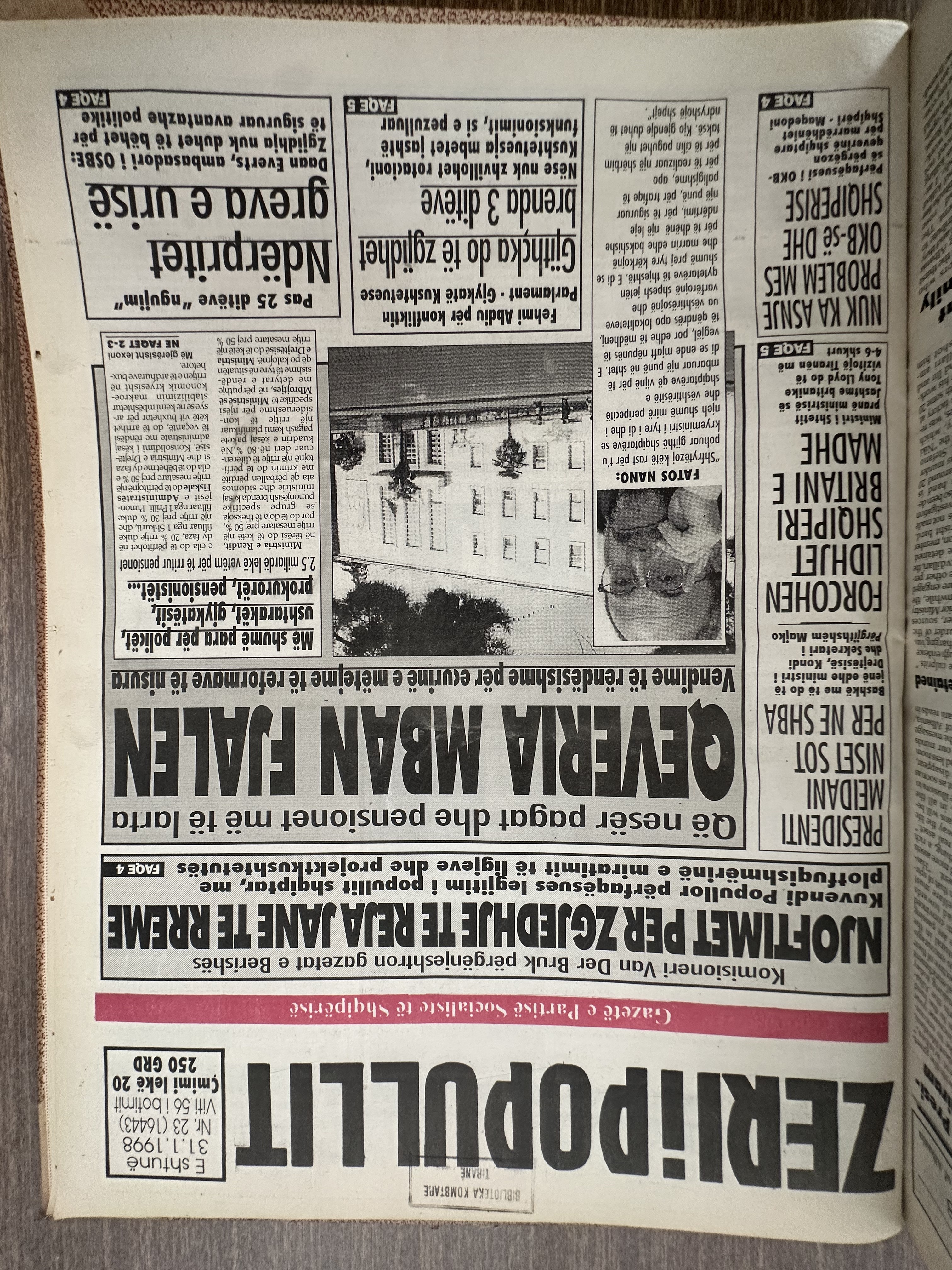 Zëri i Popullit 1998-01-31