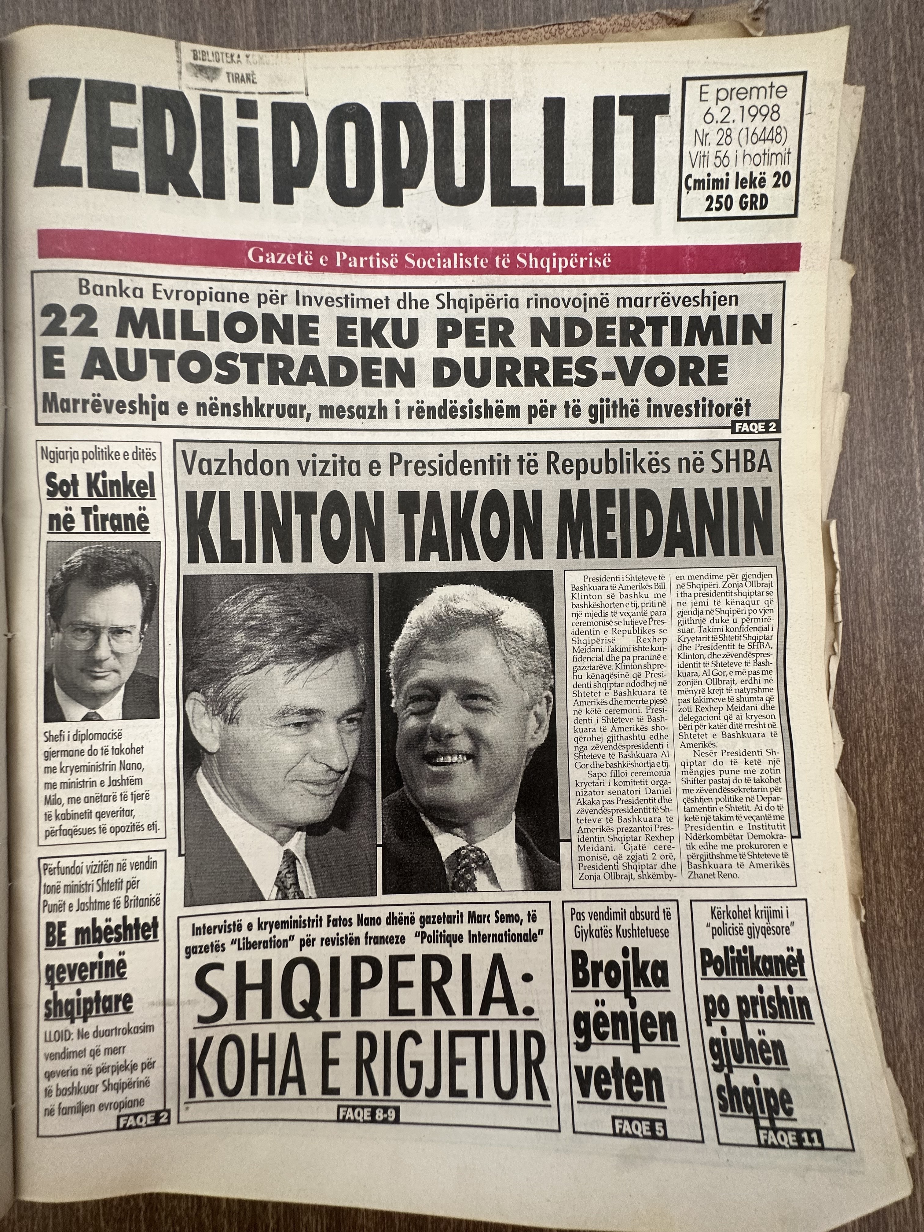 Zëri i Popullit 1998-02-06
