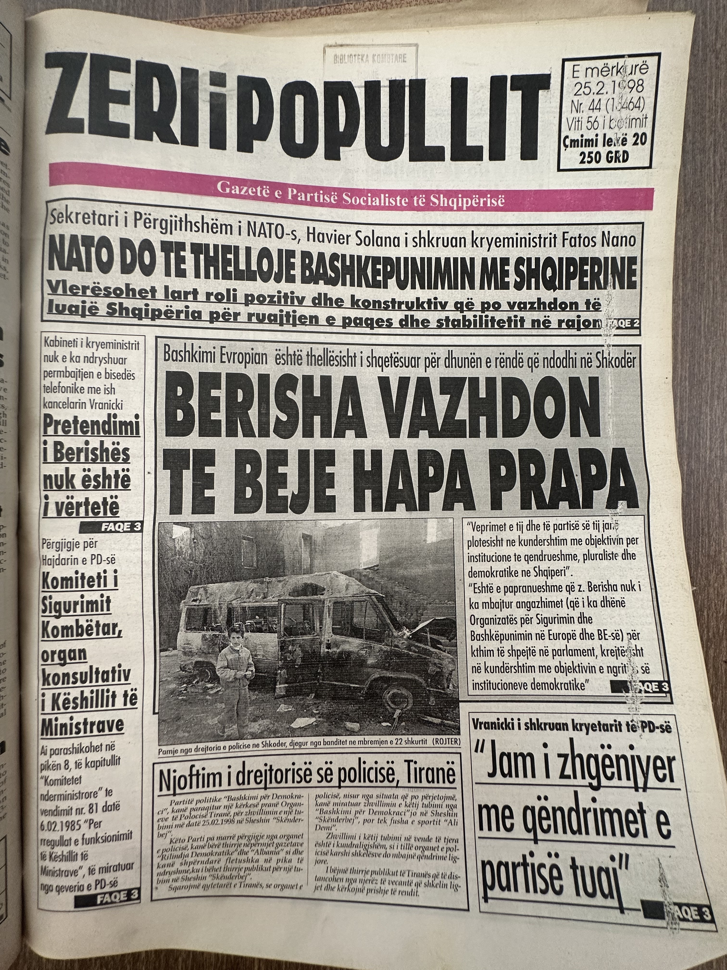 Zëri i Popullit 1998-02-25