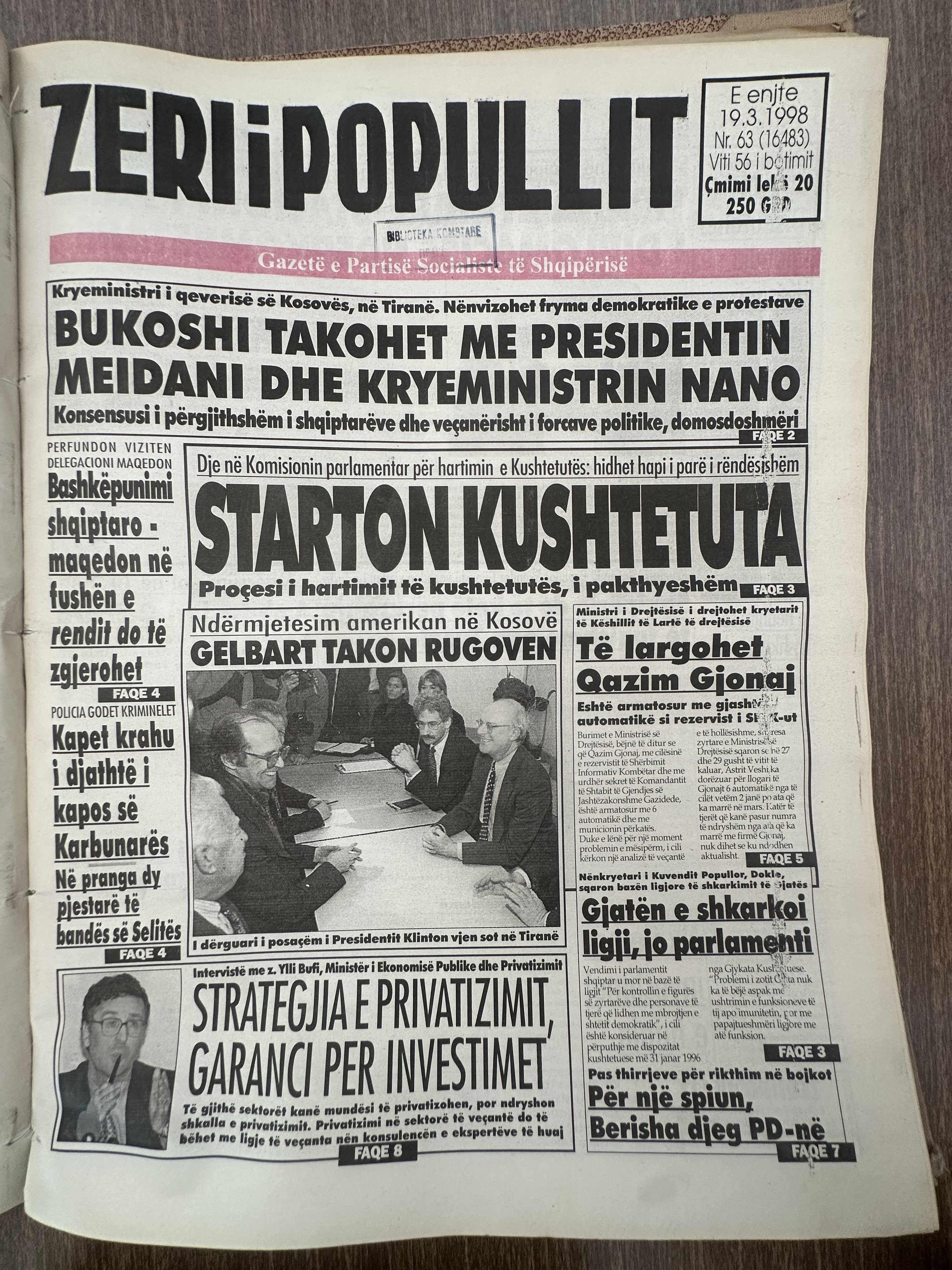 Zëri i Popullit 1998-03-19