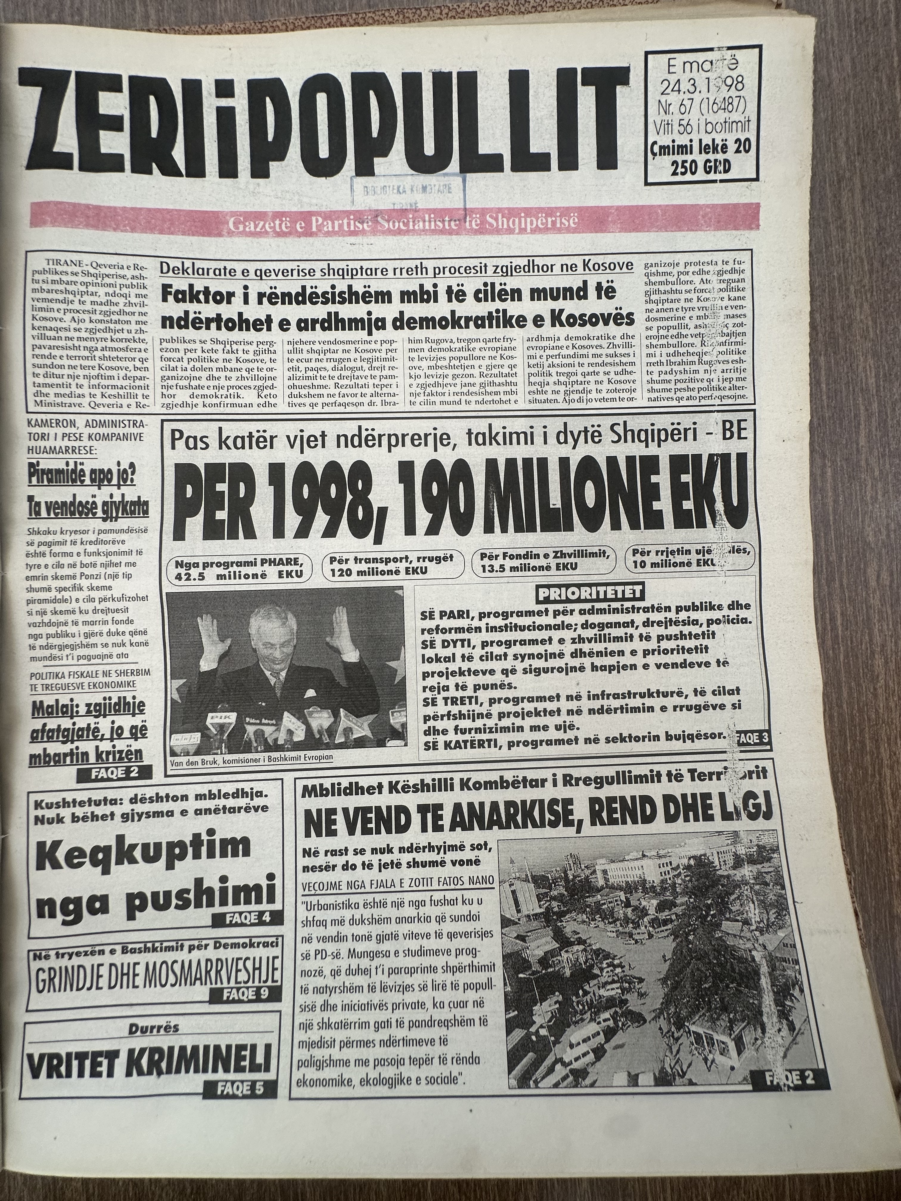 Zëri i Popullit 1998-03-24
