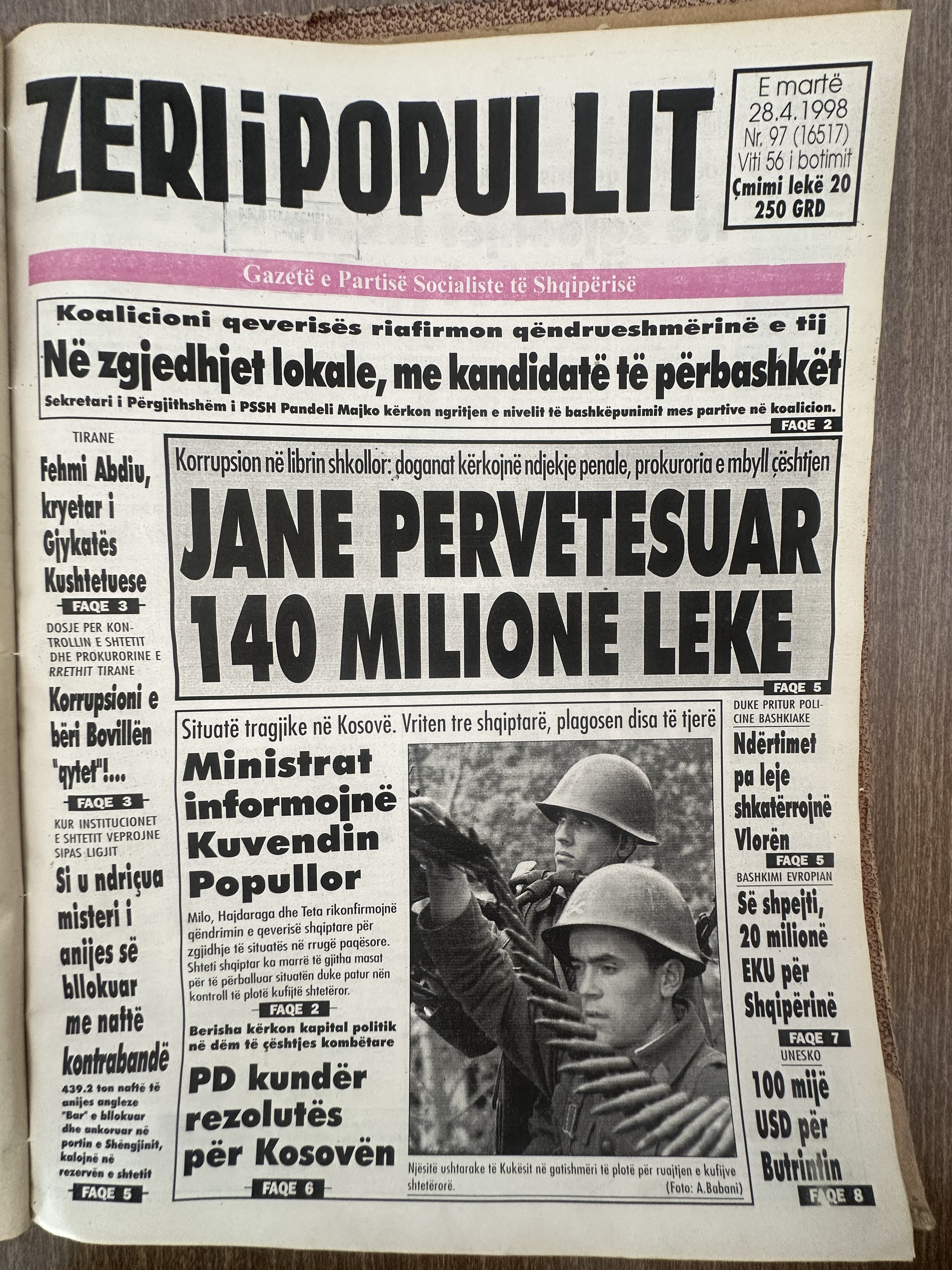 Zëri i Popullit 1998-04-28