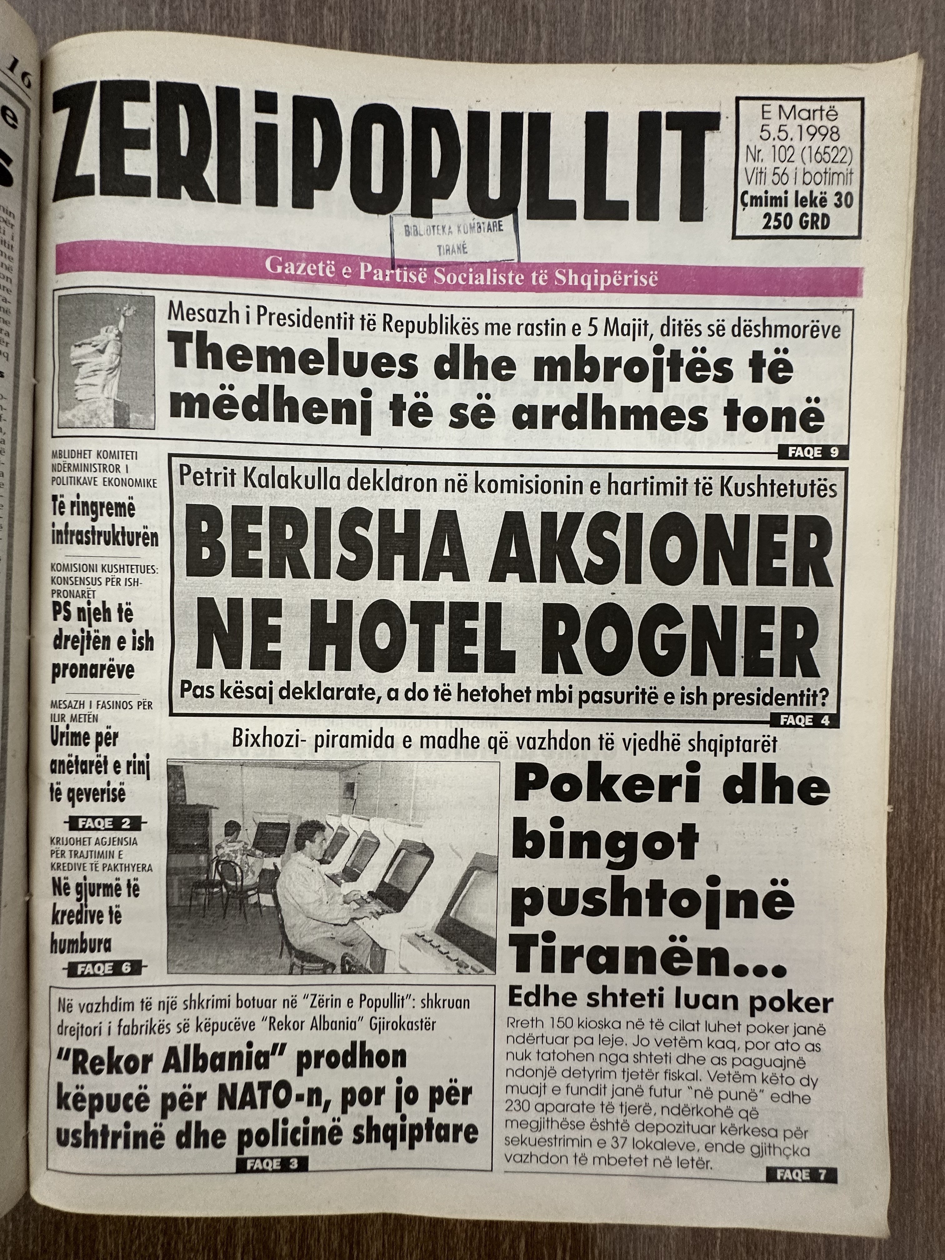 Zëri i Popullit 1998-05-05