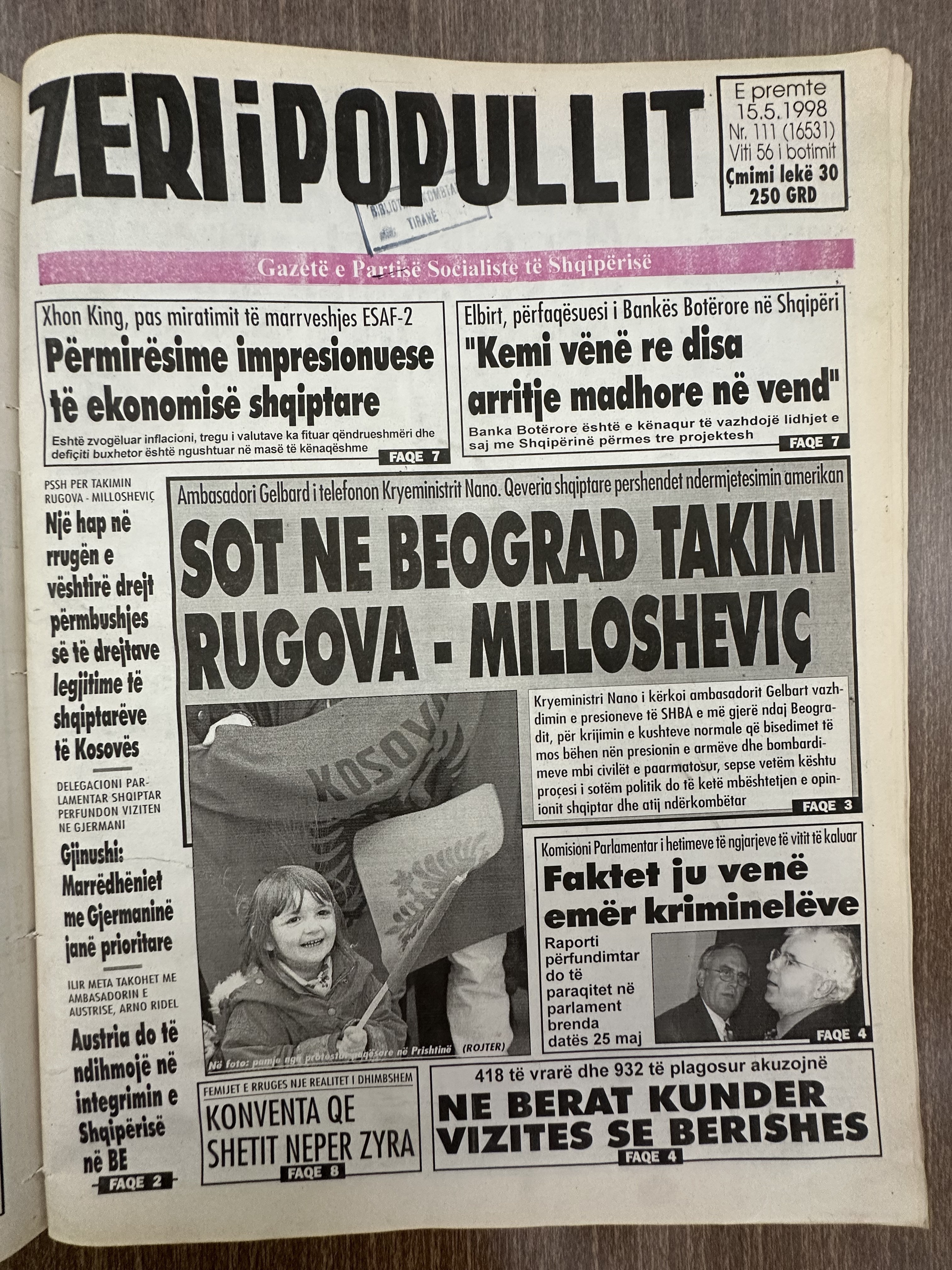 Zëri i Popullit 1998-05-15