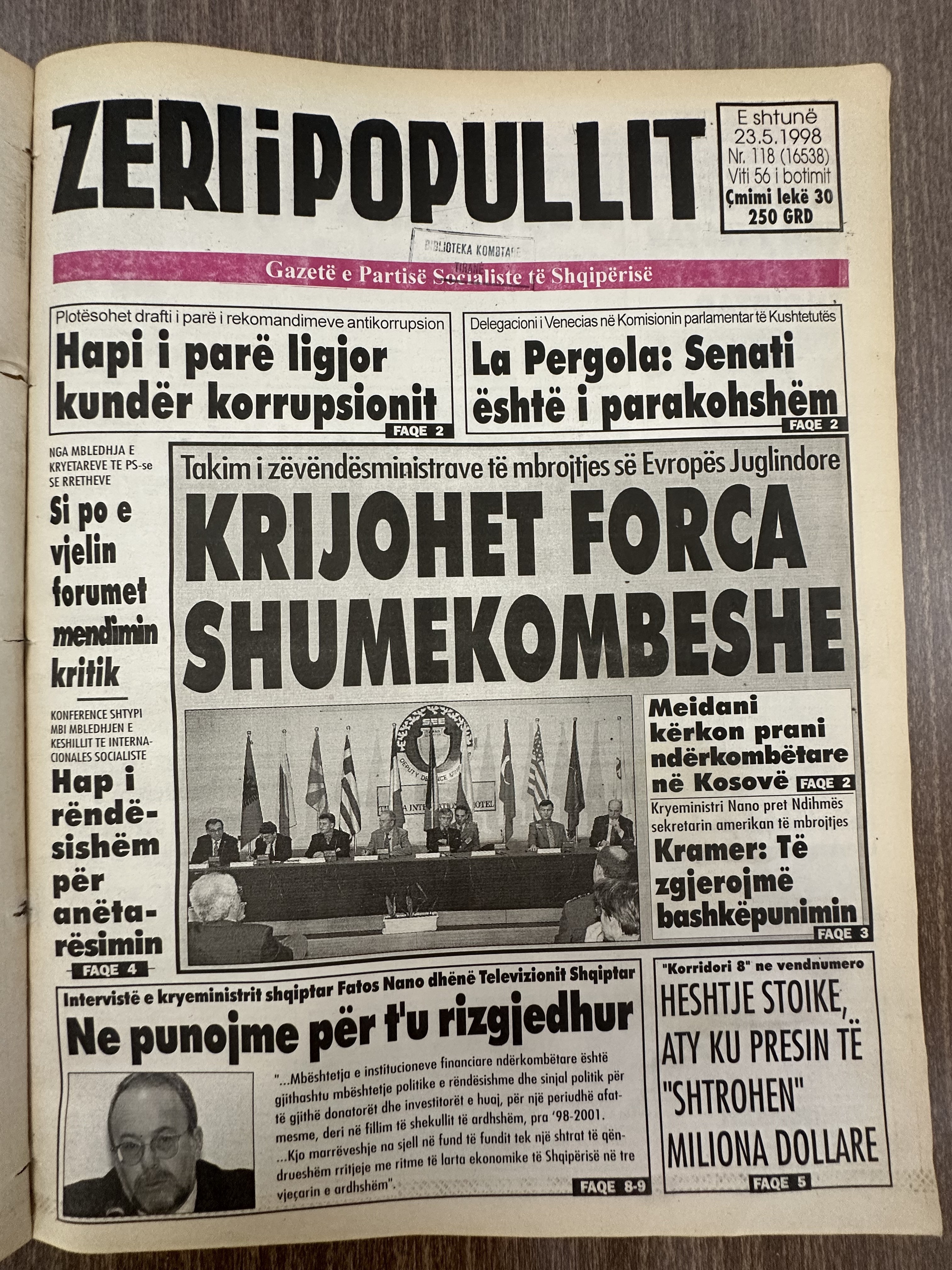 Zëri i Popullit 1998-05-23