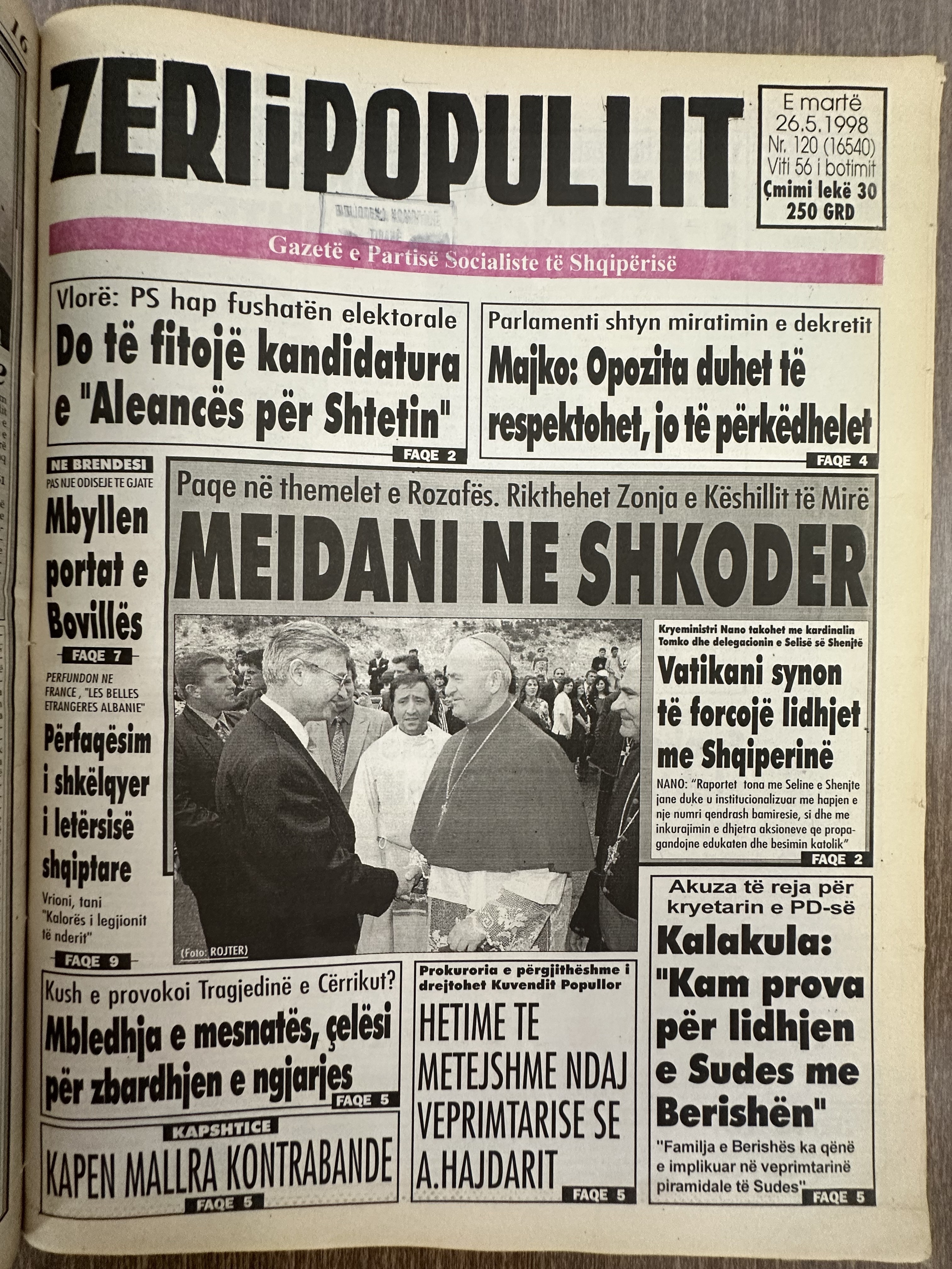 Zëri i Popullit 1998-05-26