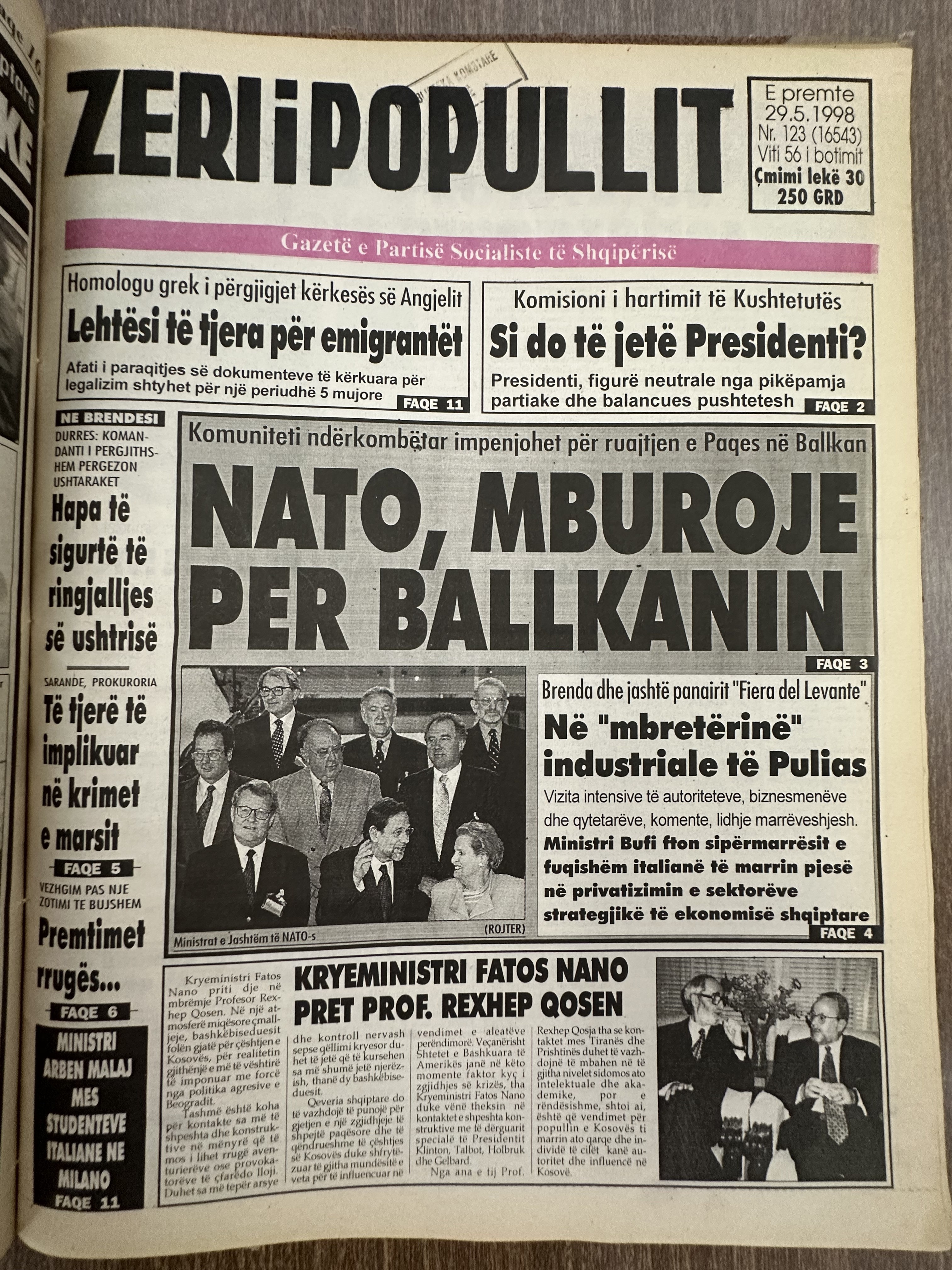 Zëri i Popullit 1998-05-29