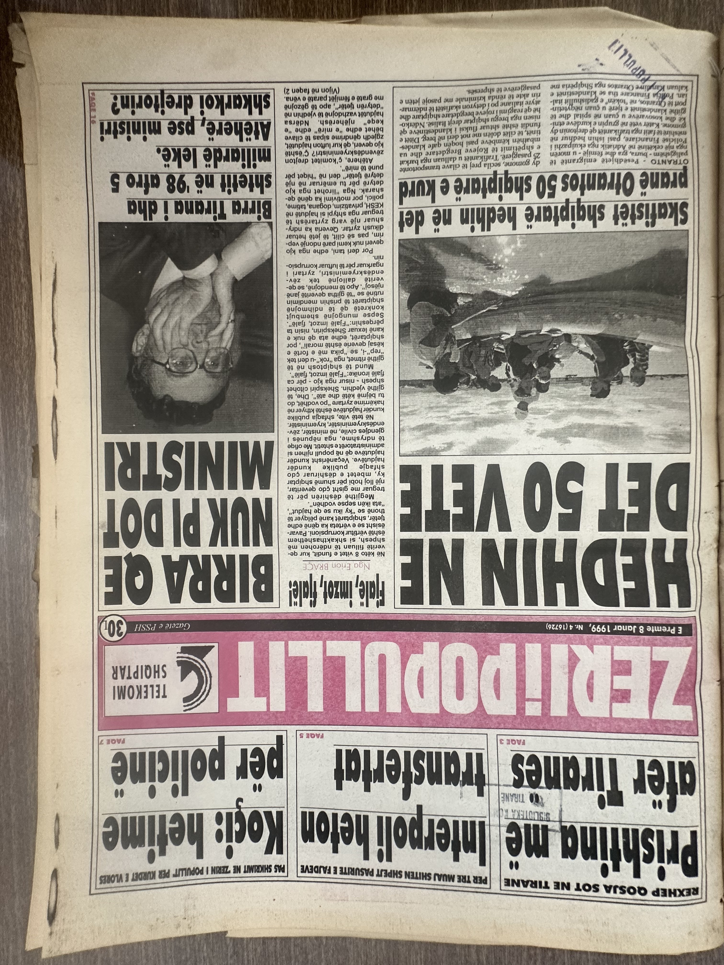 Zëri i Popullit 1999-01-08