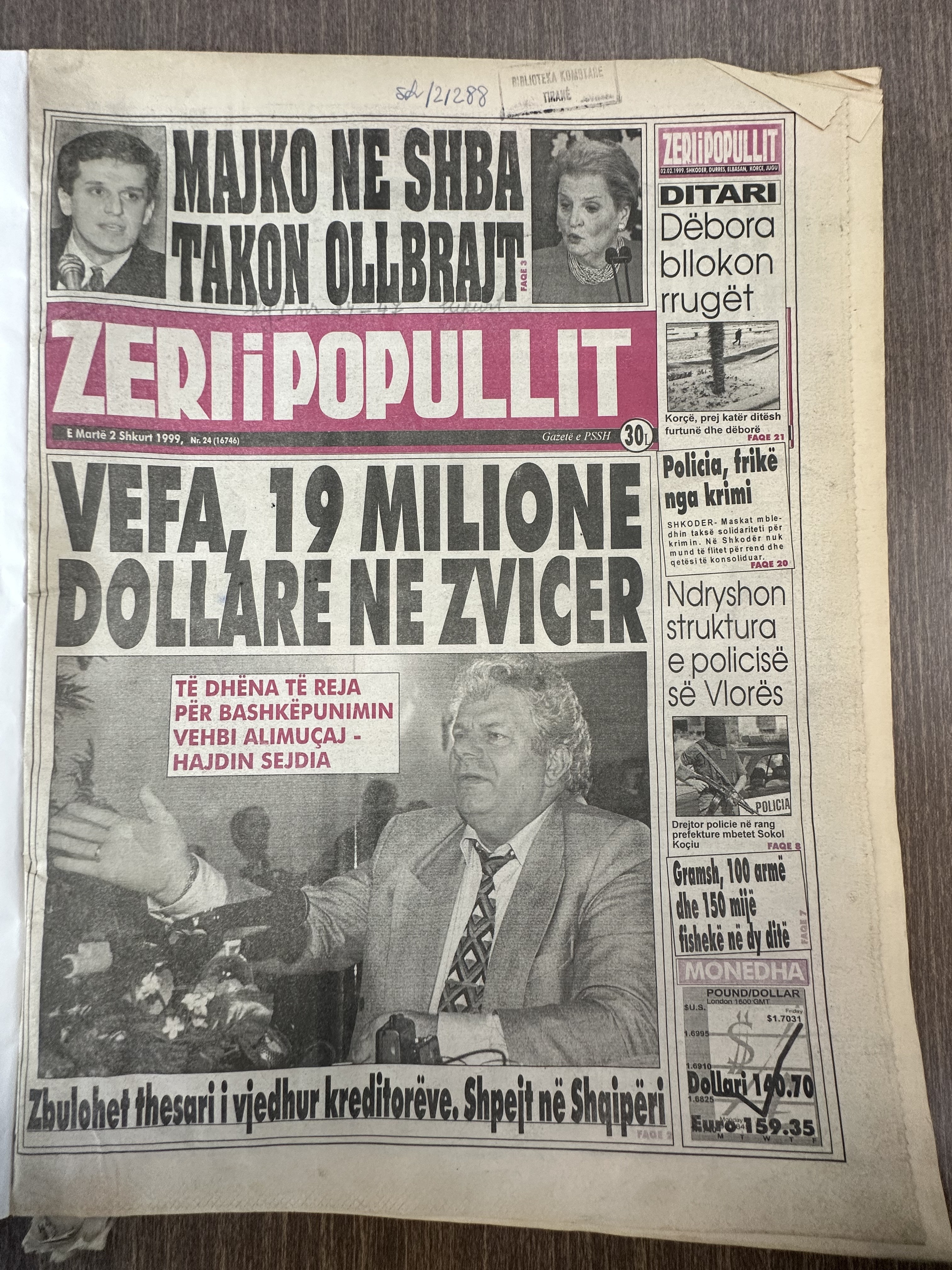 Zëri i Popullit 1999-02-02