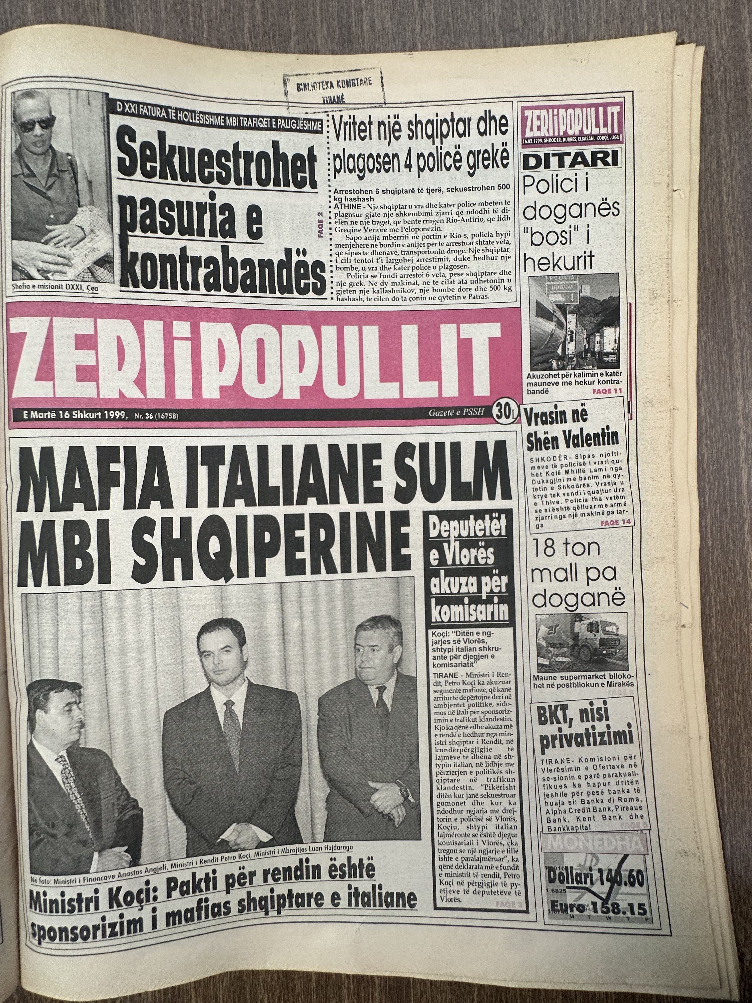 Zëri i Popullit 1999-02-16