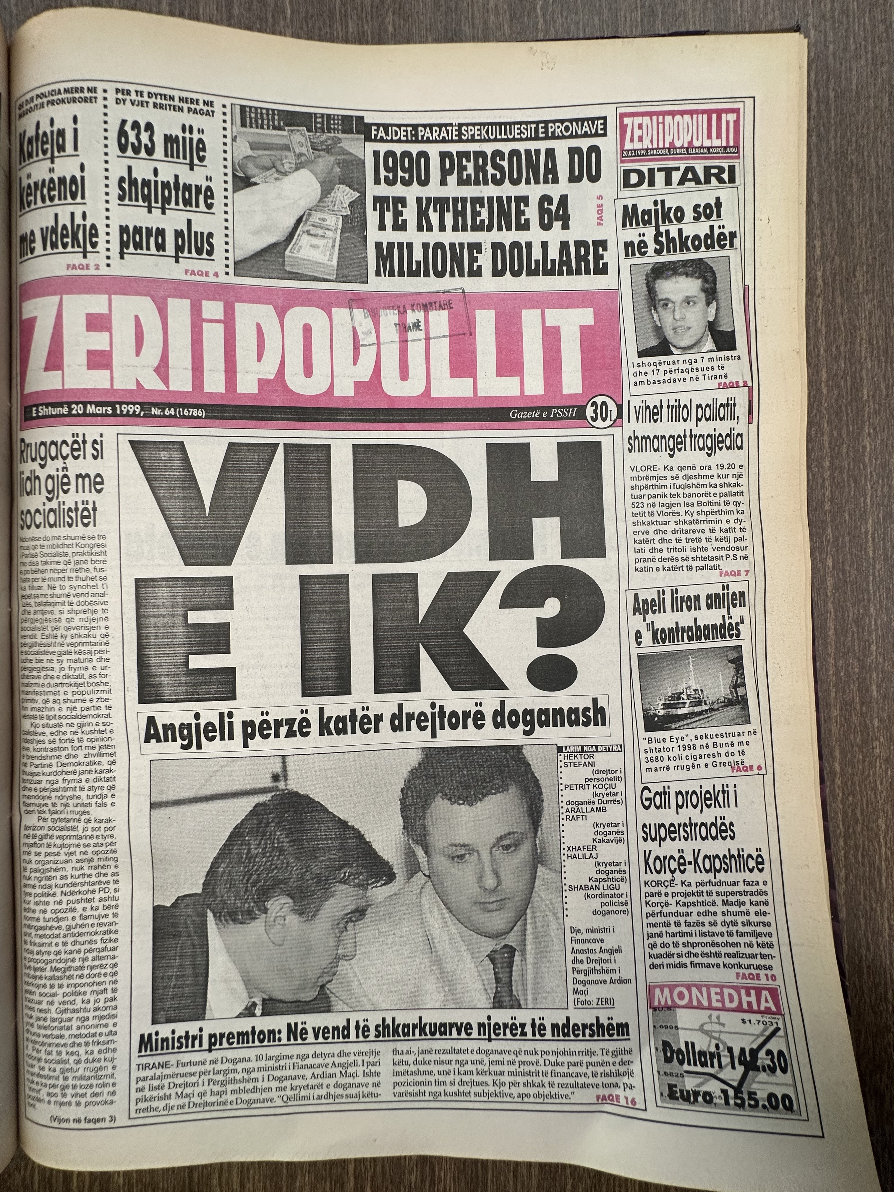 Zëri i Popullit 1999-03-20