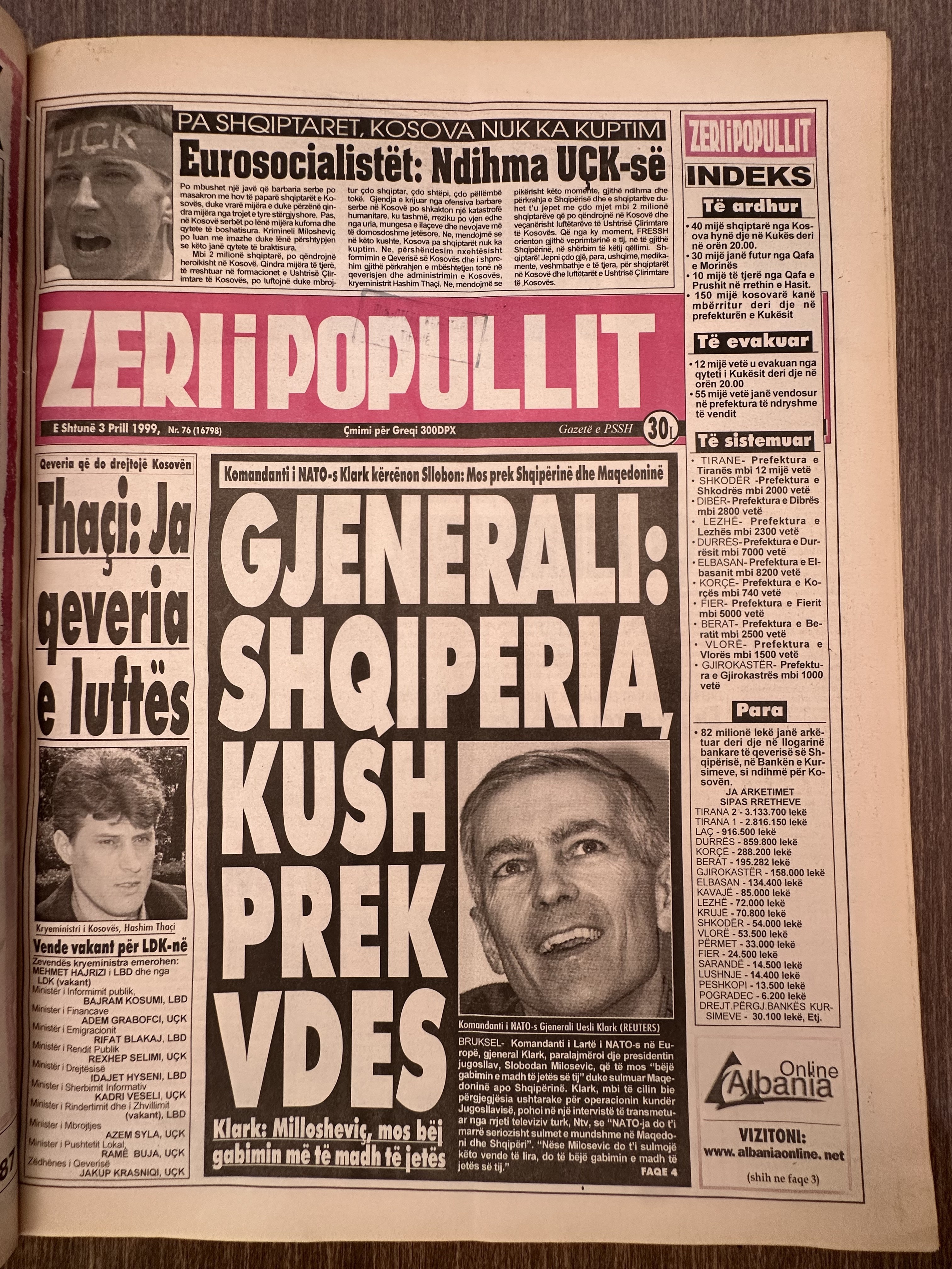 Zëri i Popullit 1999-04-03