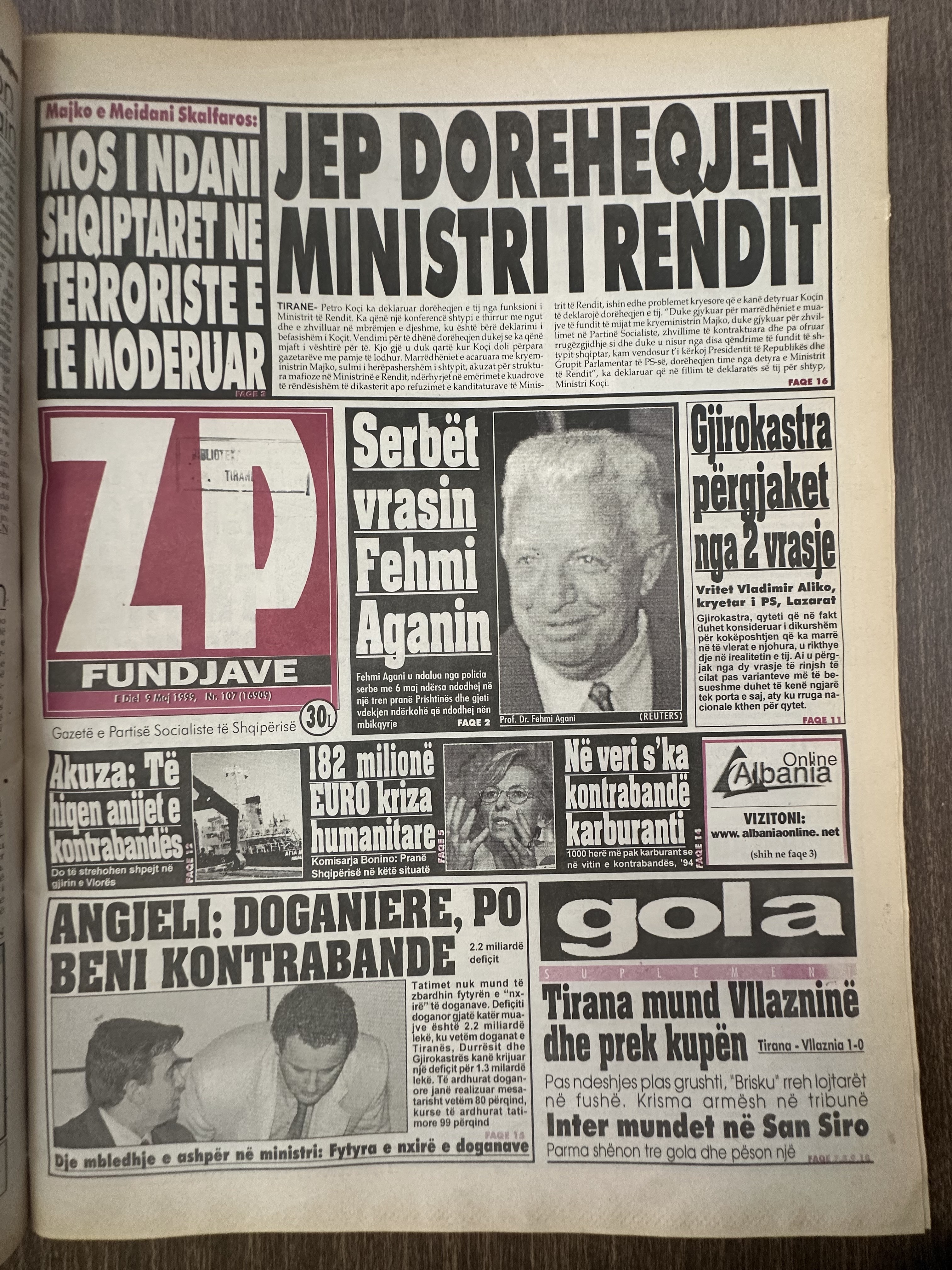 Zëri i Popullit 1995-05-09