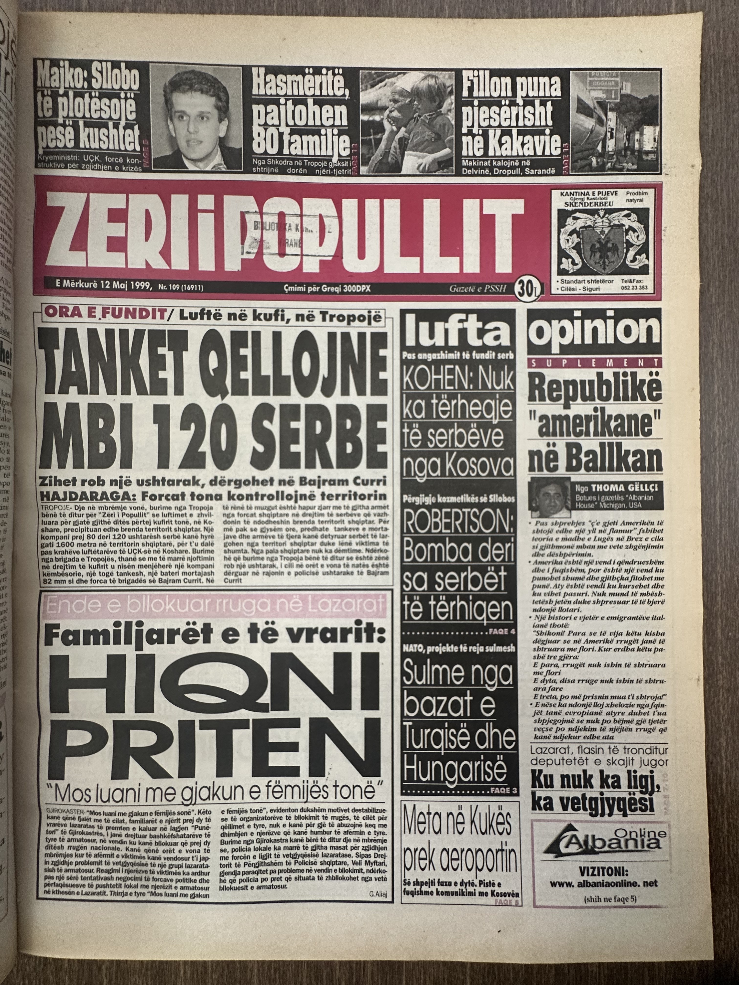 Zëri i Popullit 1999-05-12
