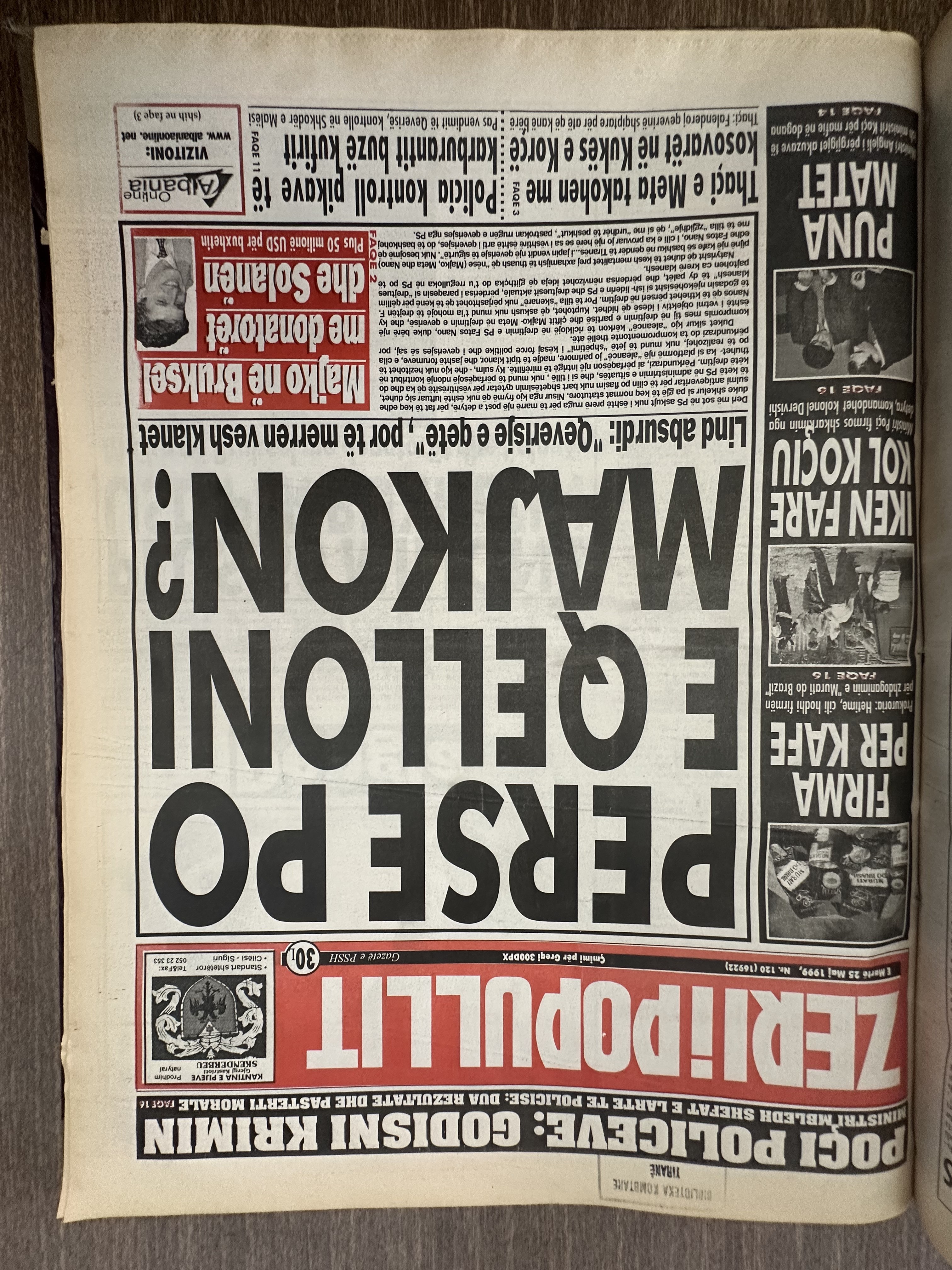 Zëri i Popullit 1999-05-25