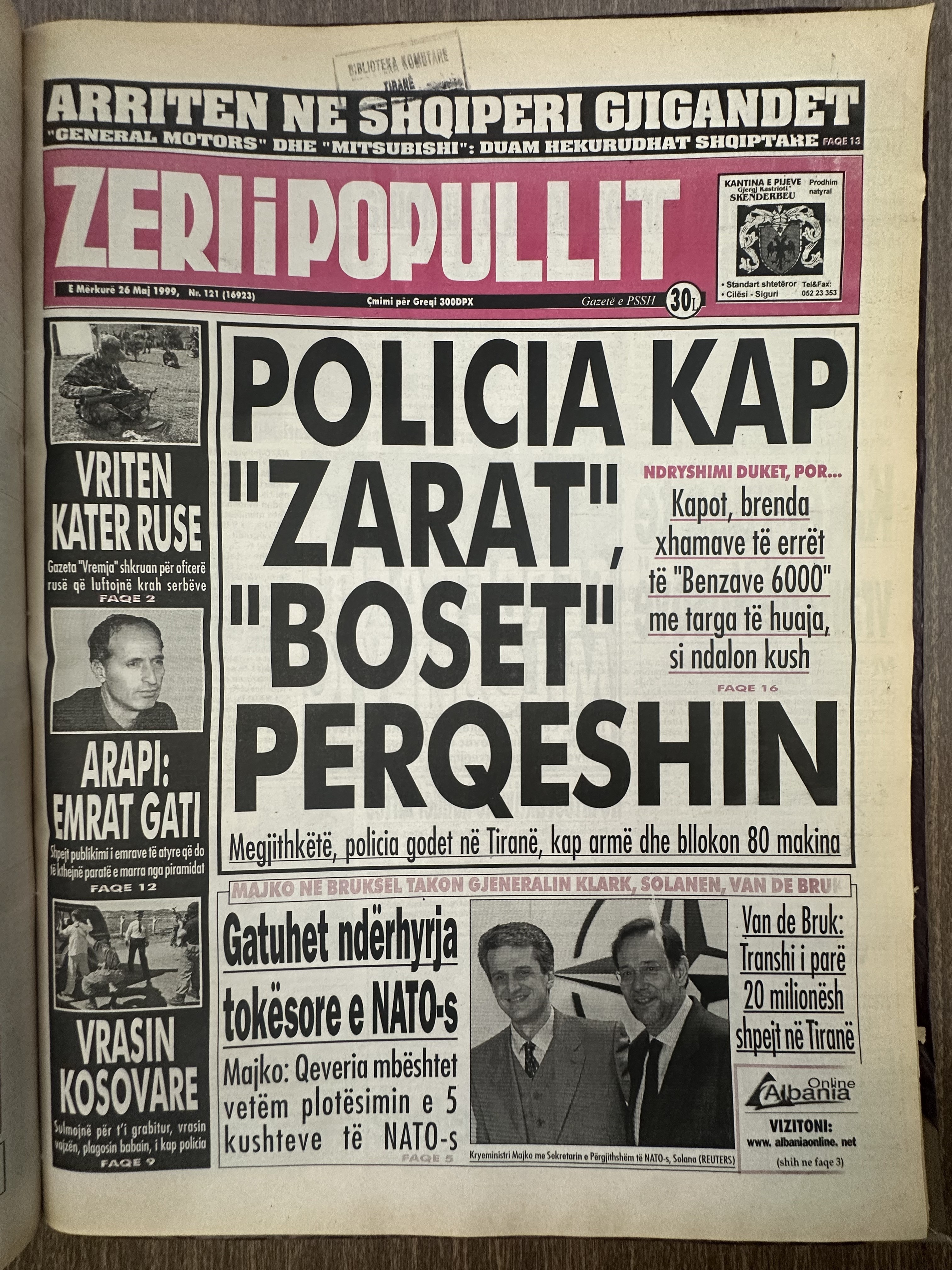 Zëri i Popullit 1999-05-26