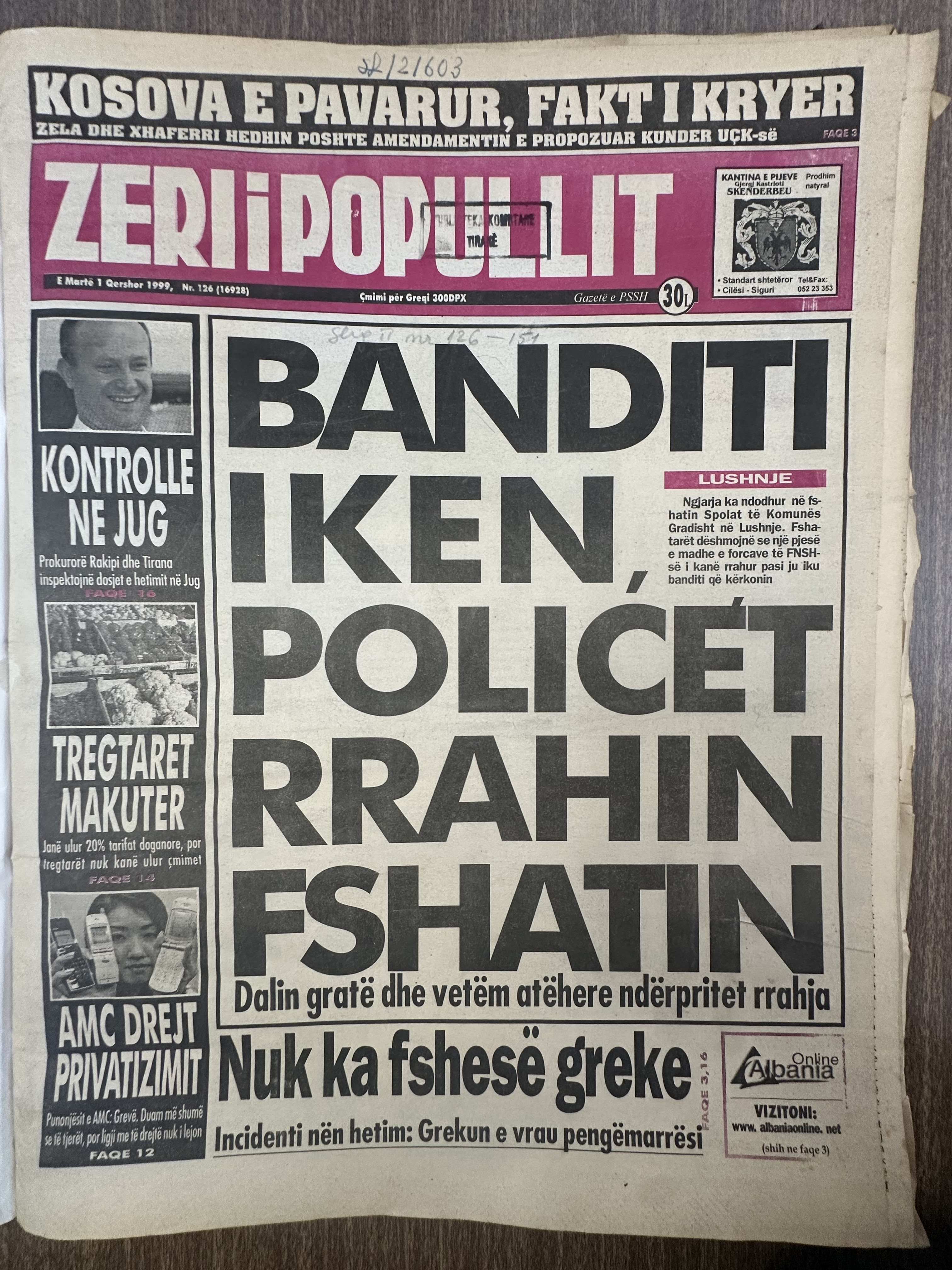 Zëri i Popullit 1999-06-01