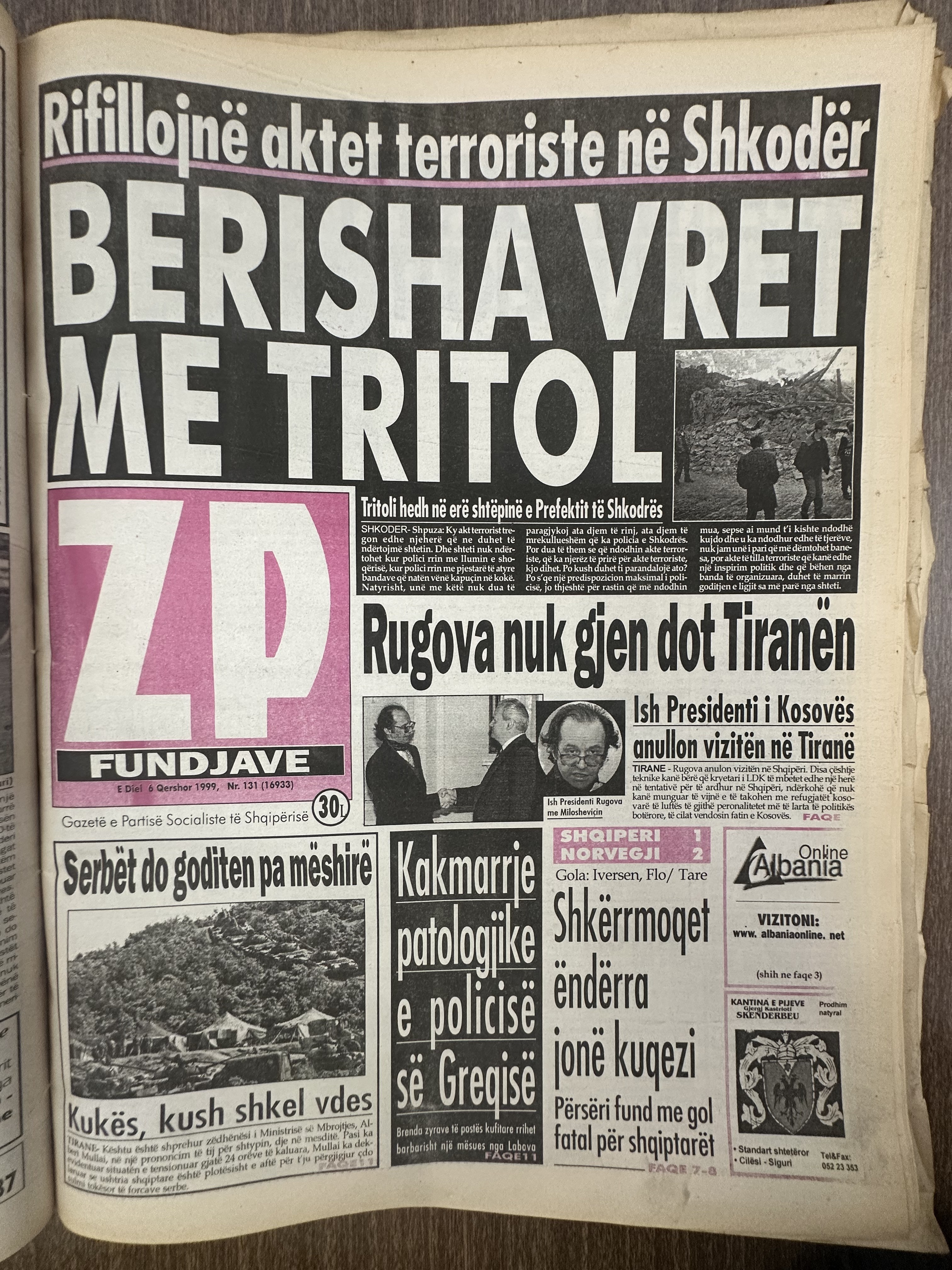Zëri i Popullit 1999-06-06