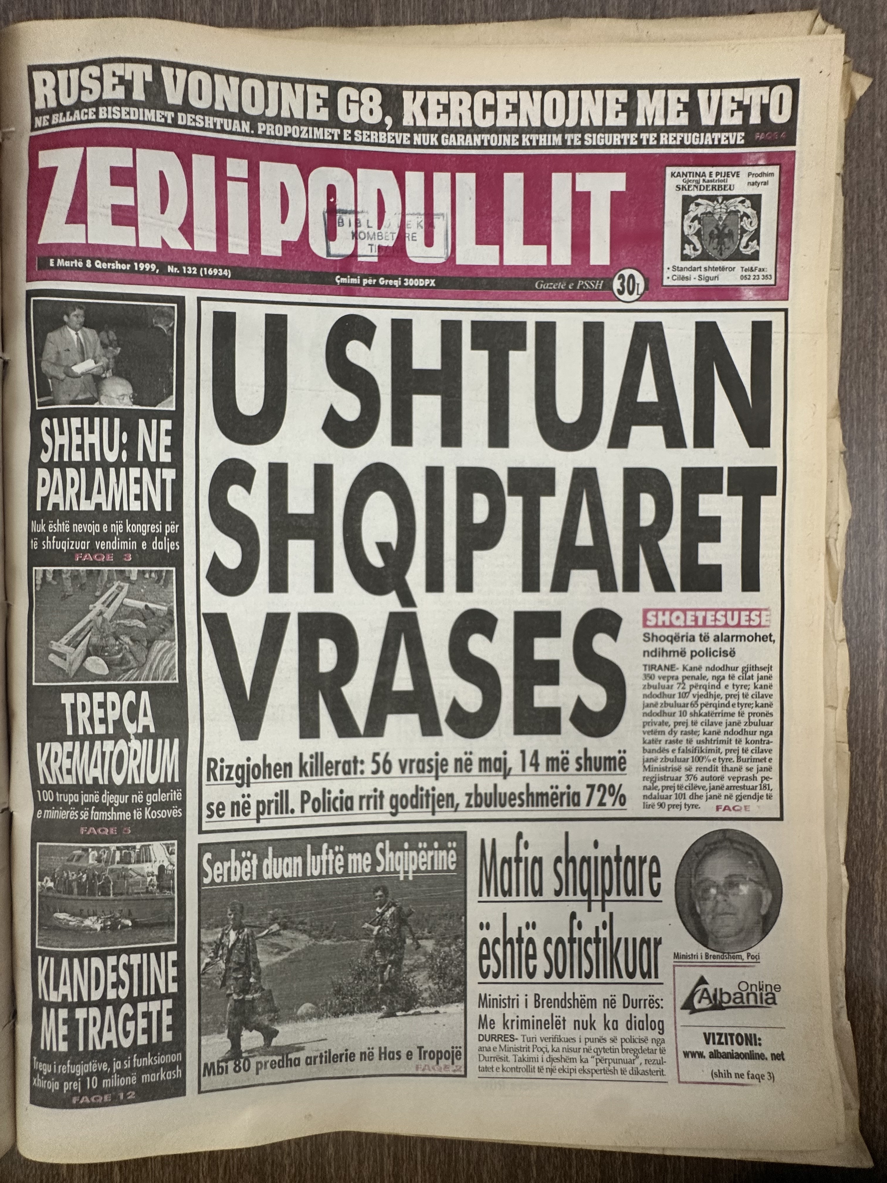 Zëri i Popullit 1999-06-08