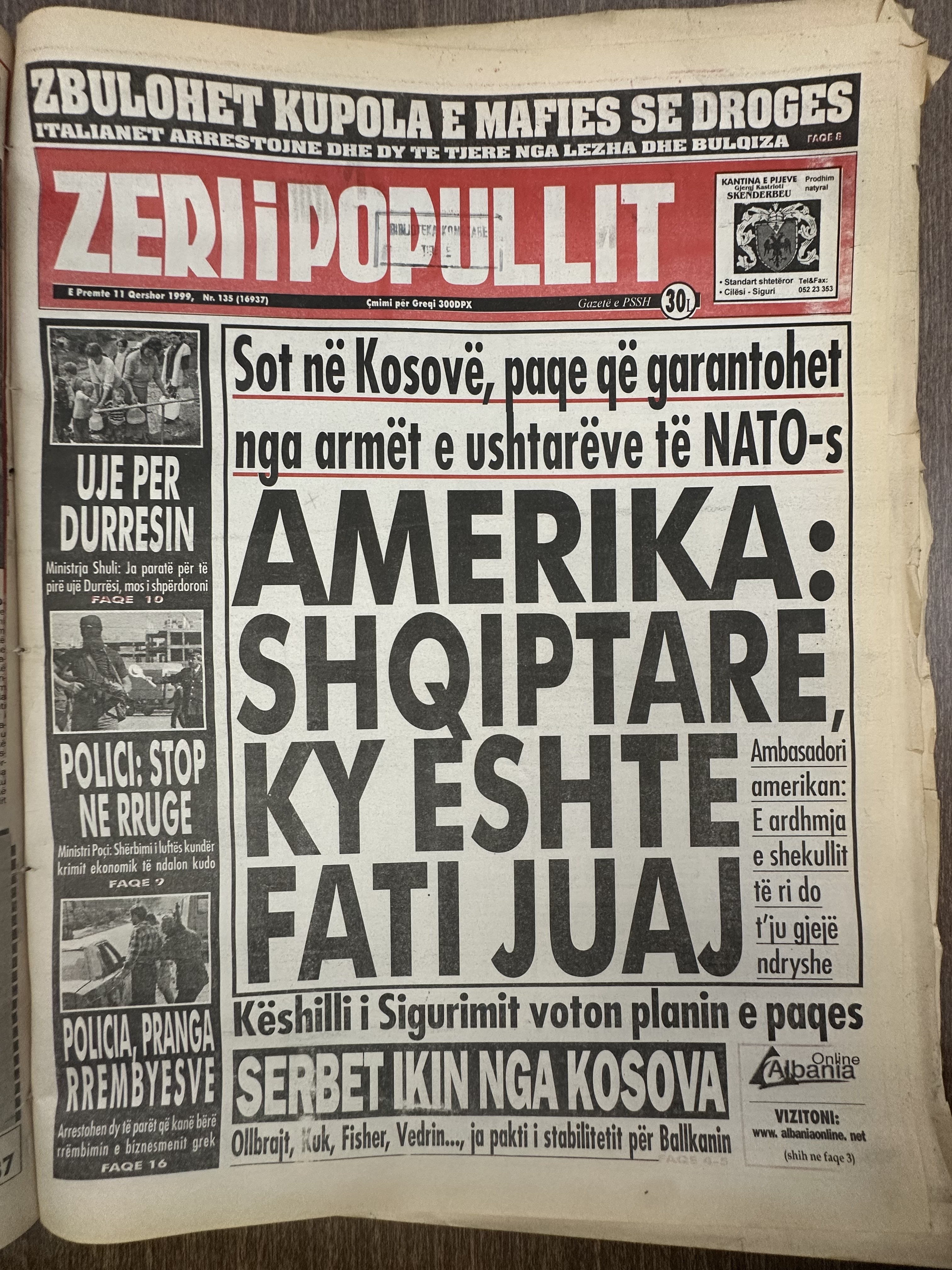 Zëri i Popullit 1999-06-11
