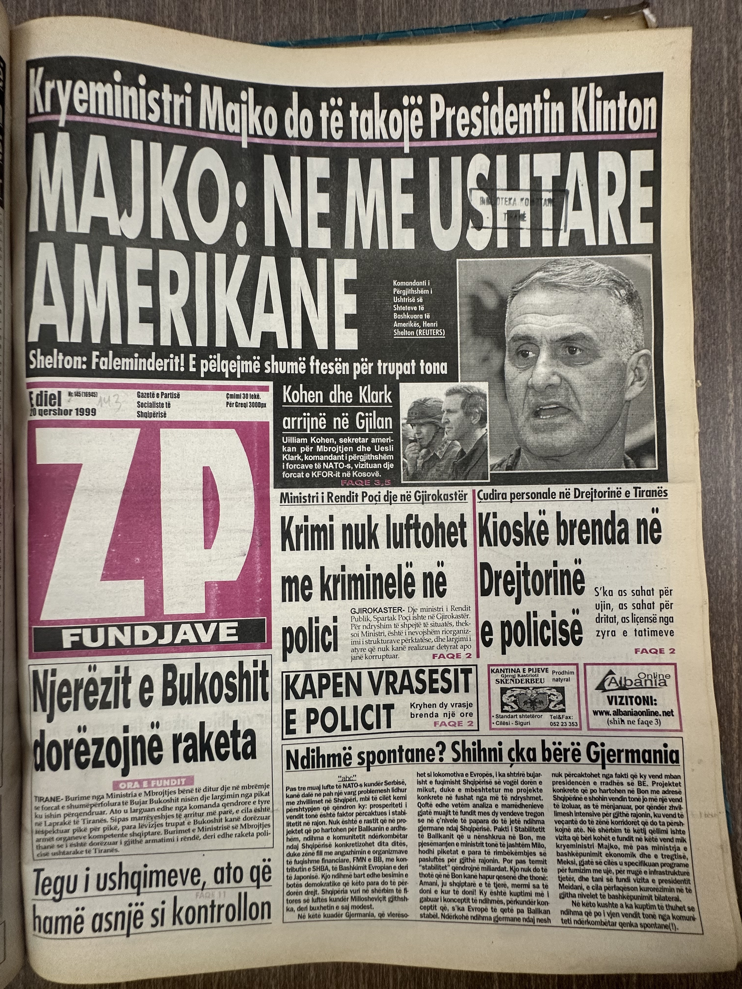 Zëri i Popullit 1999-06-20