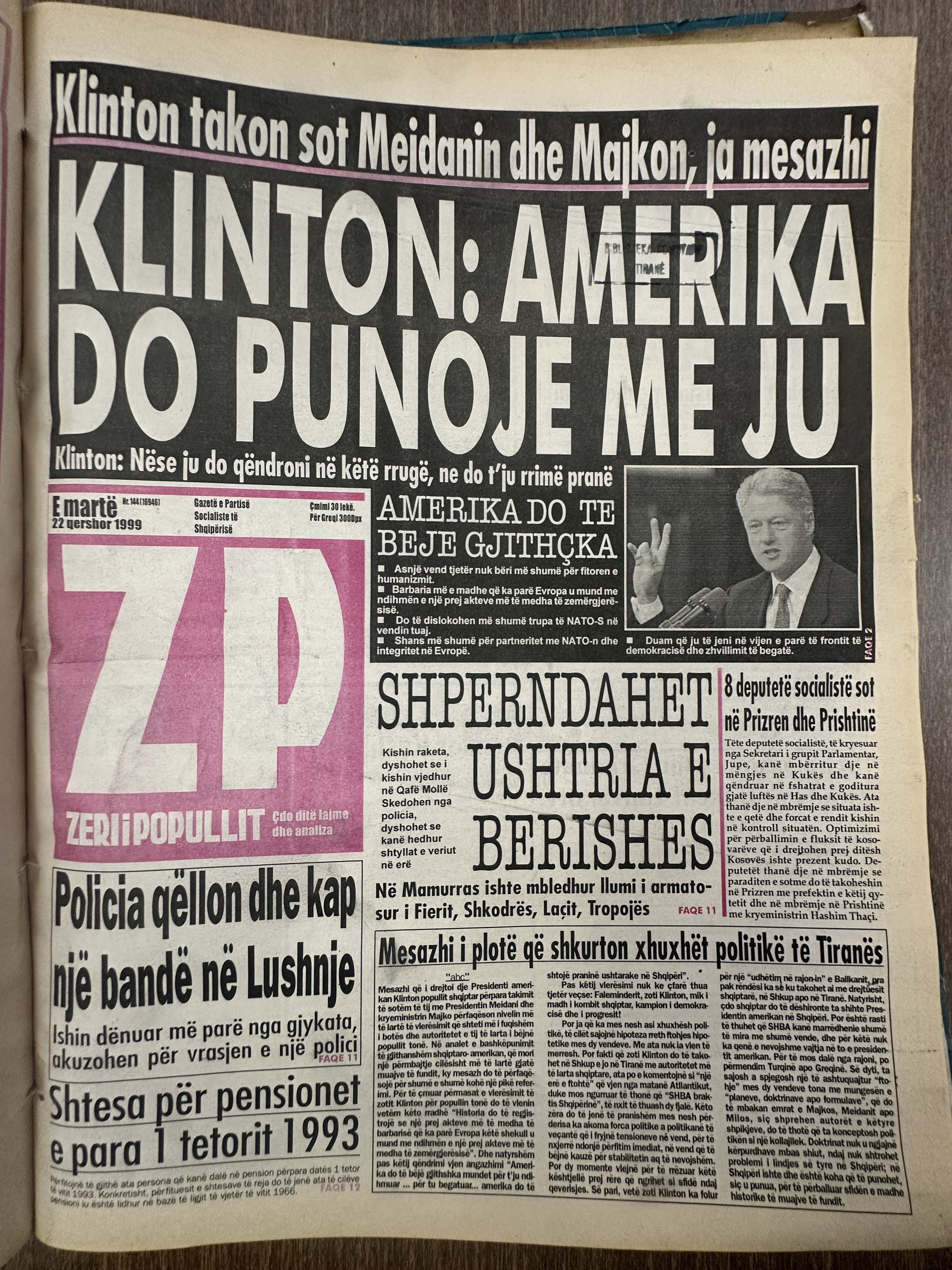 Zëri i Popullit 1999-06-22