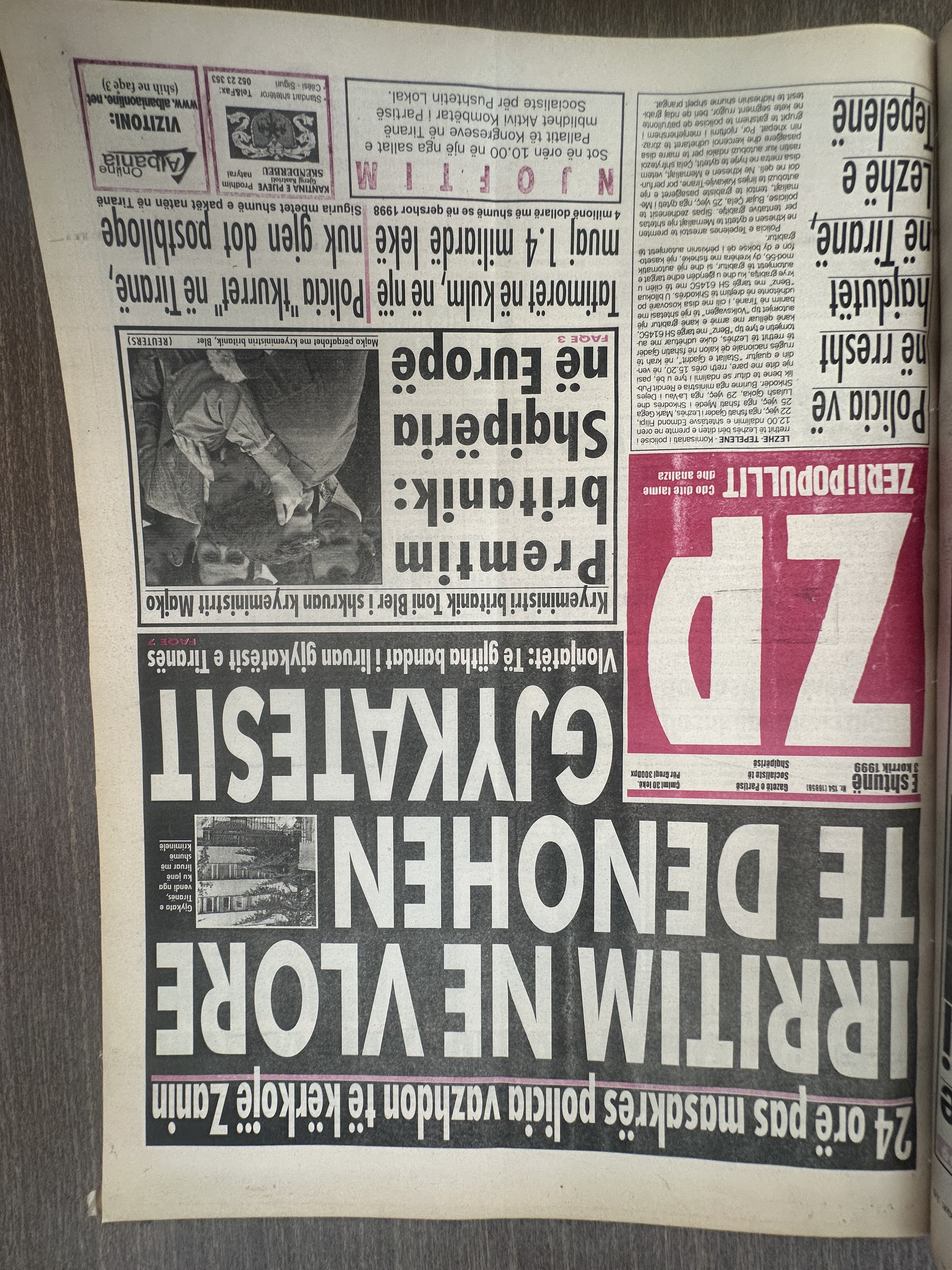 Zëri i Popullit 1999-07-03