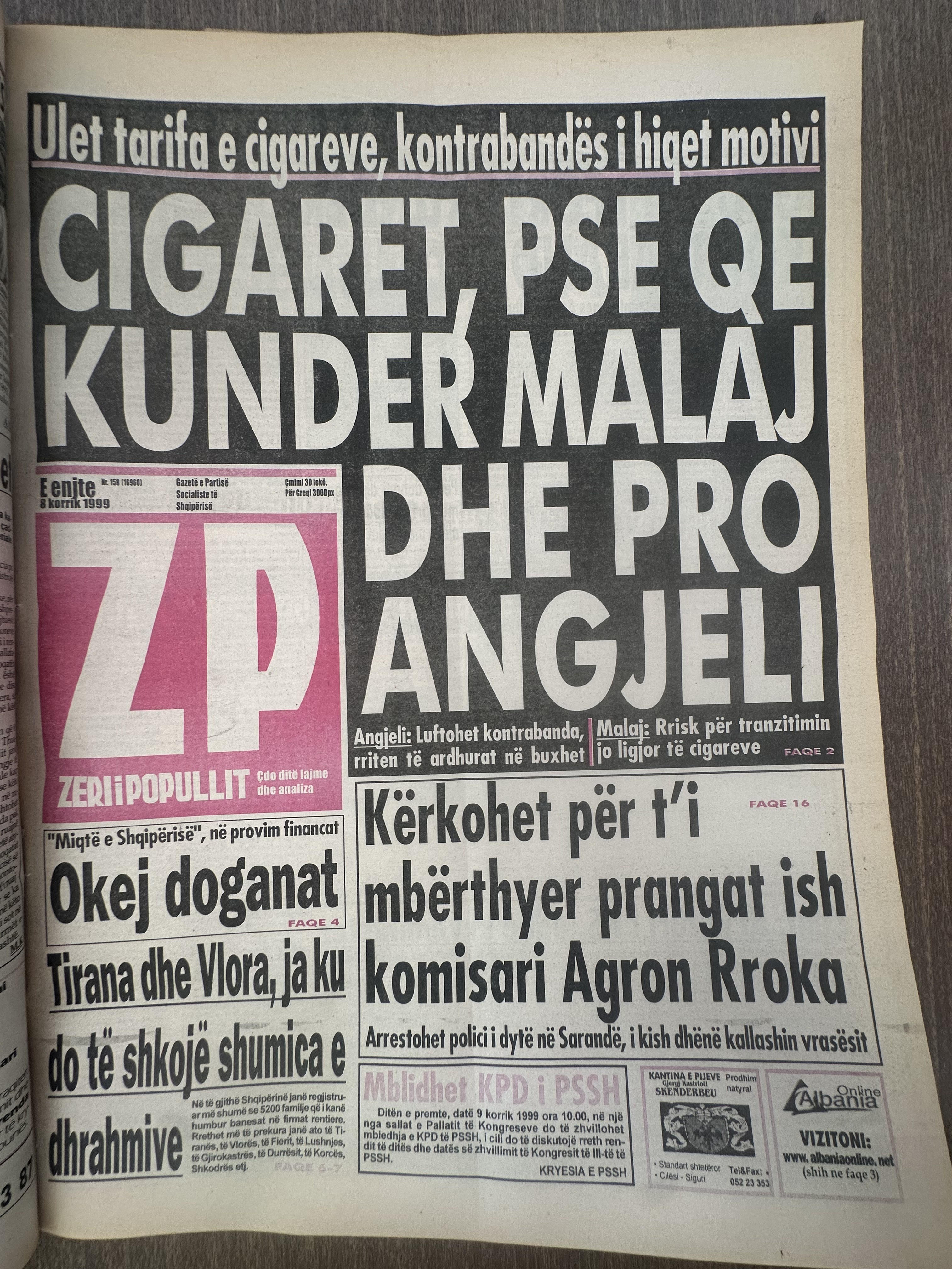 Zëri i Popullit 1999-07-08