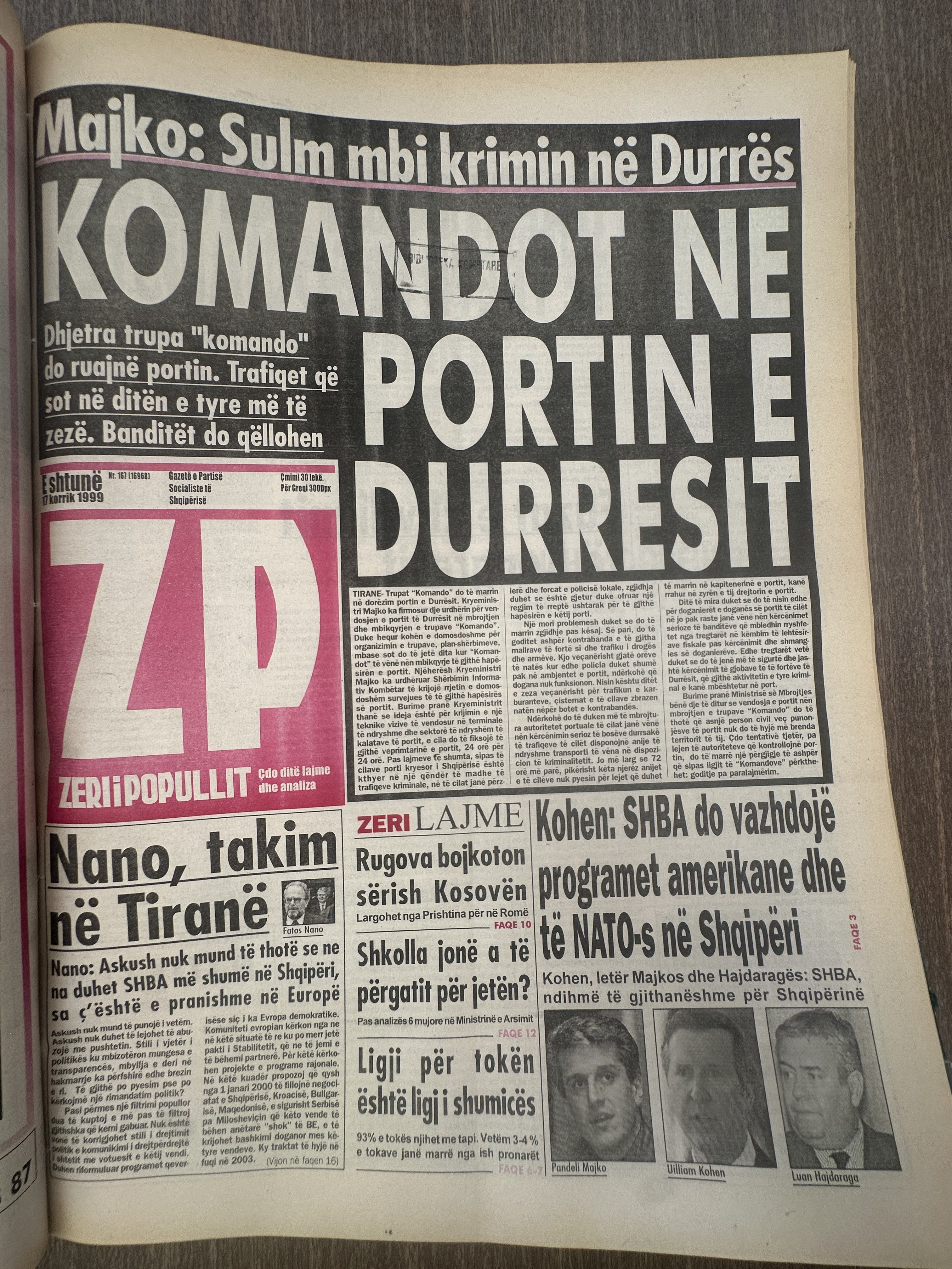 Zëri i Popullit 1999-07-07