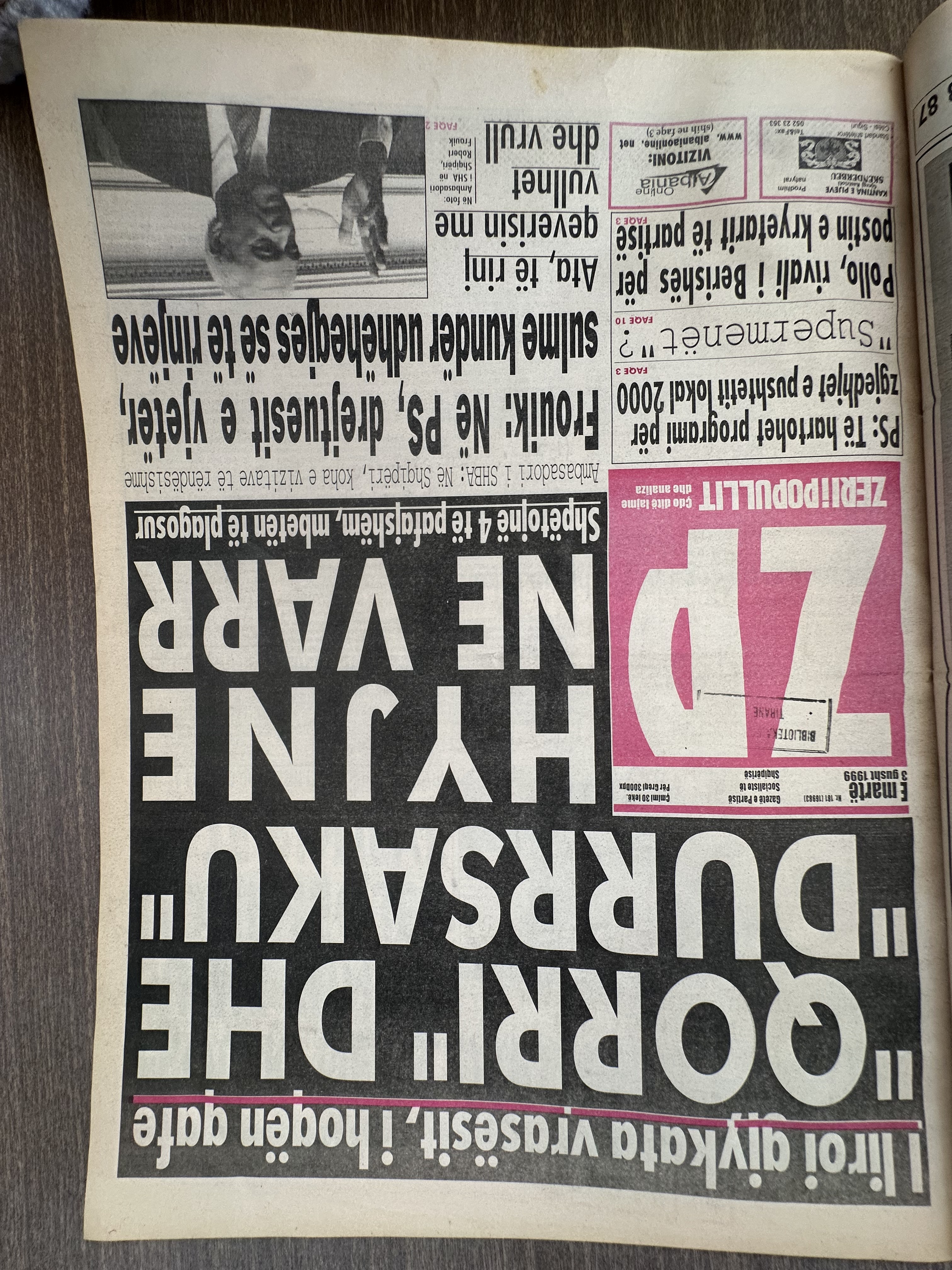 Zëri i Popullit 1999-08-03