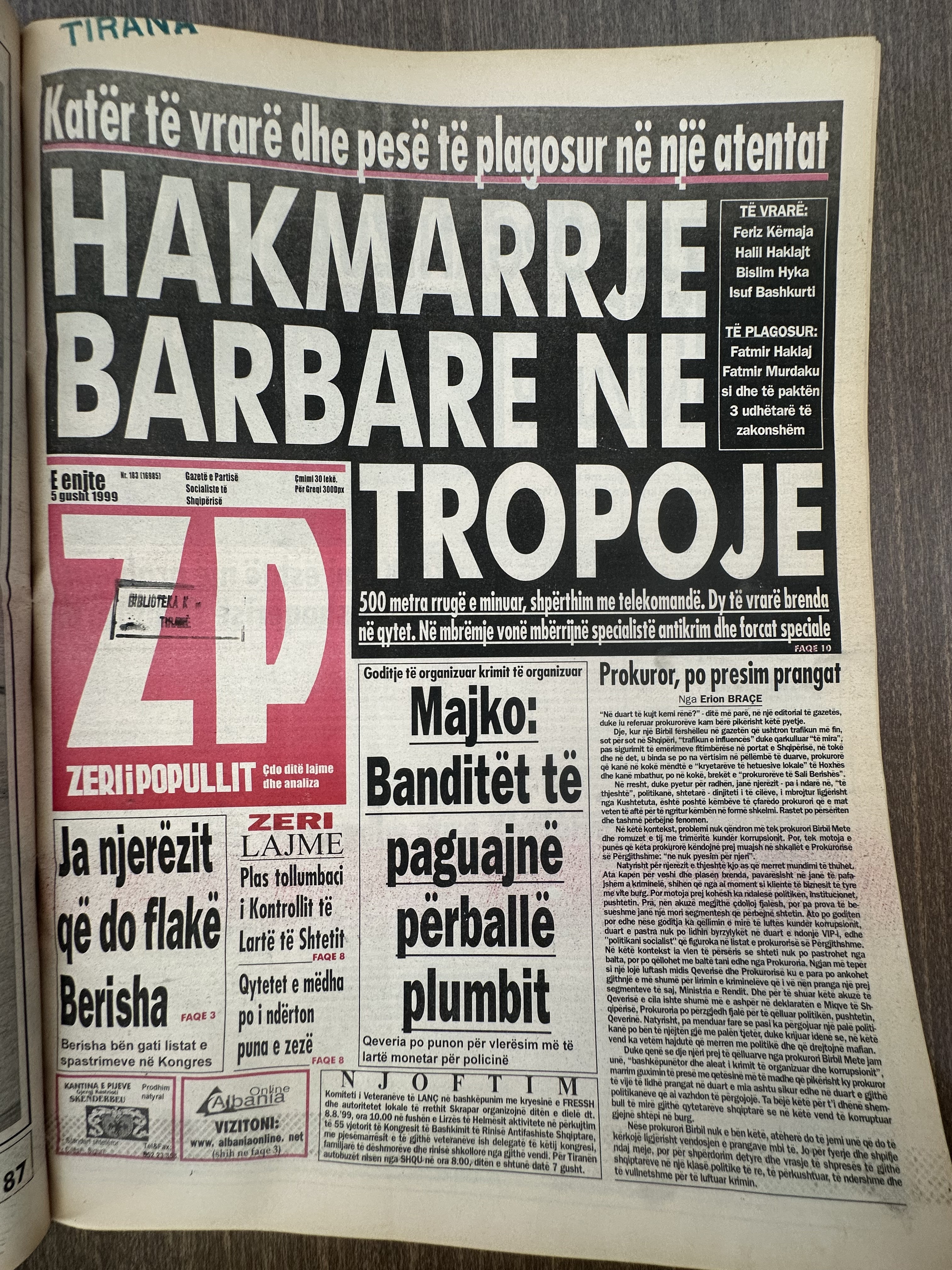 Zëri i Popullit 1999-08-05