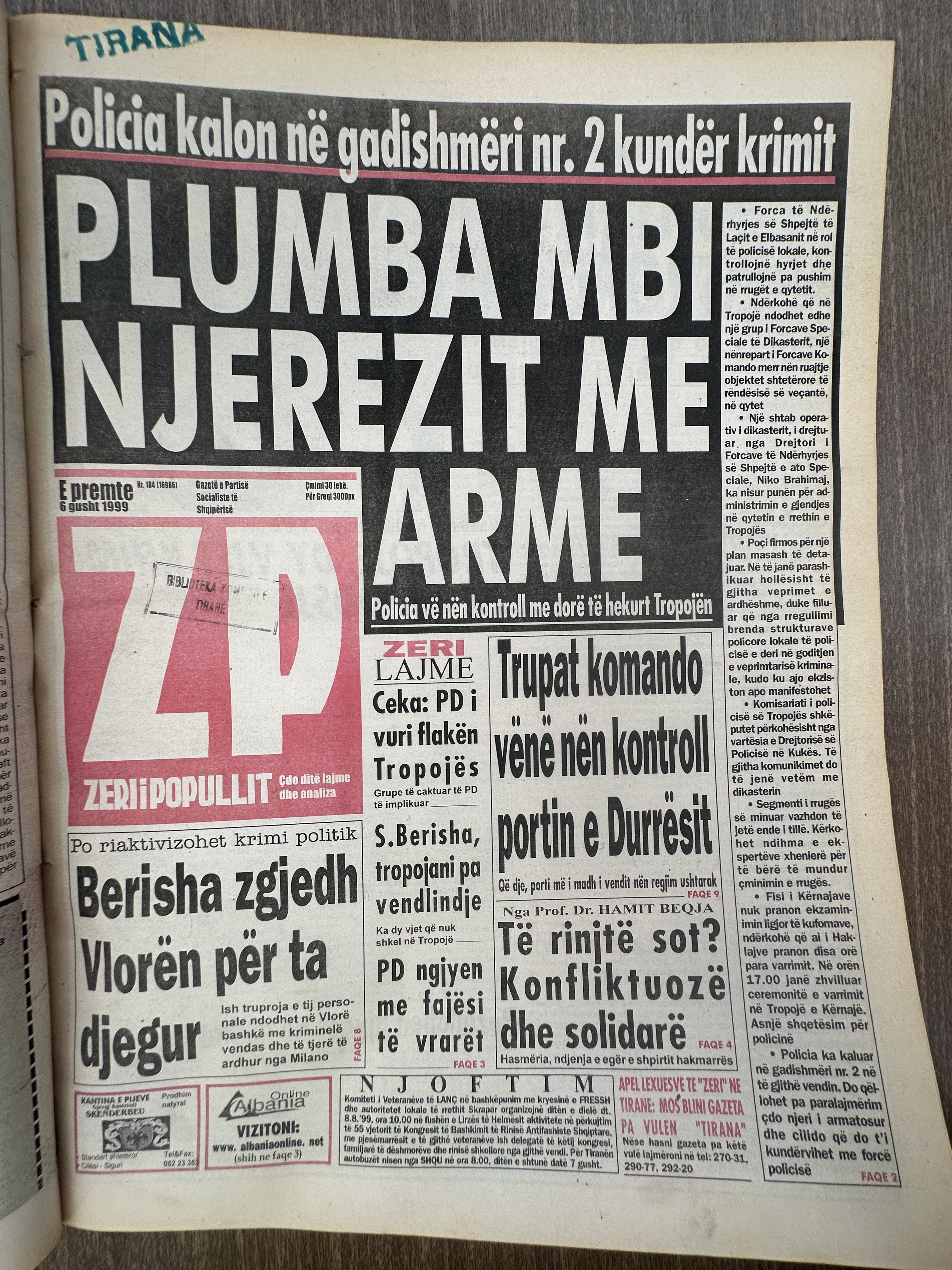 Zëri i Popullit 1999-08-06