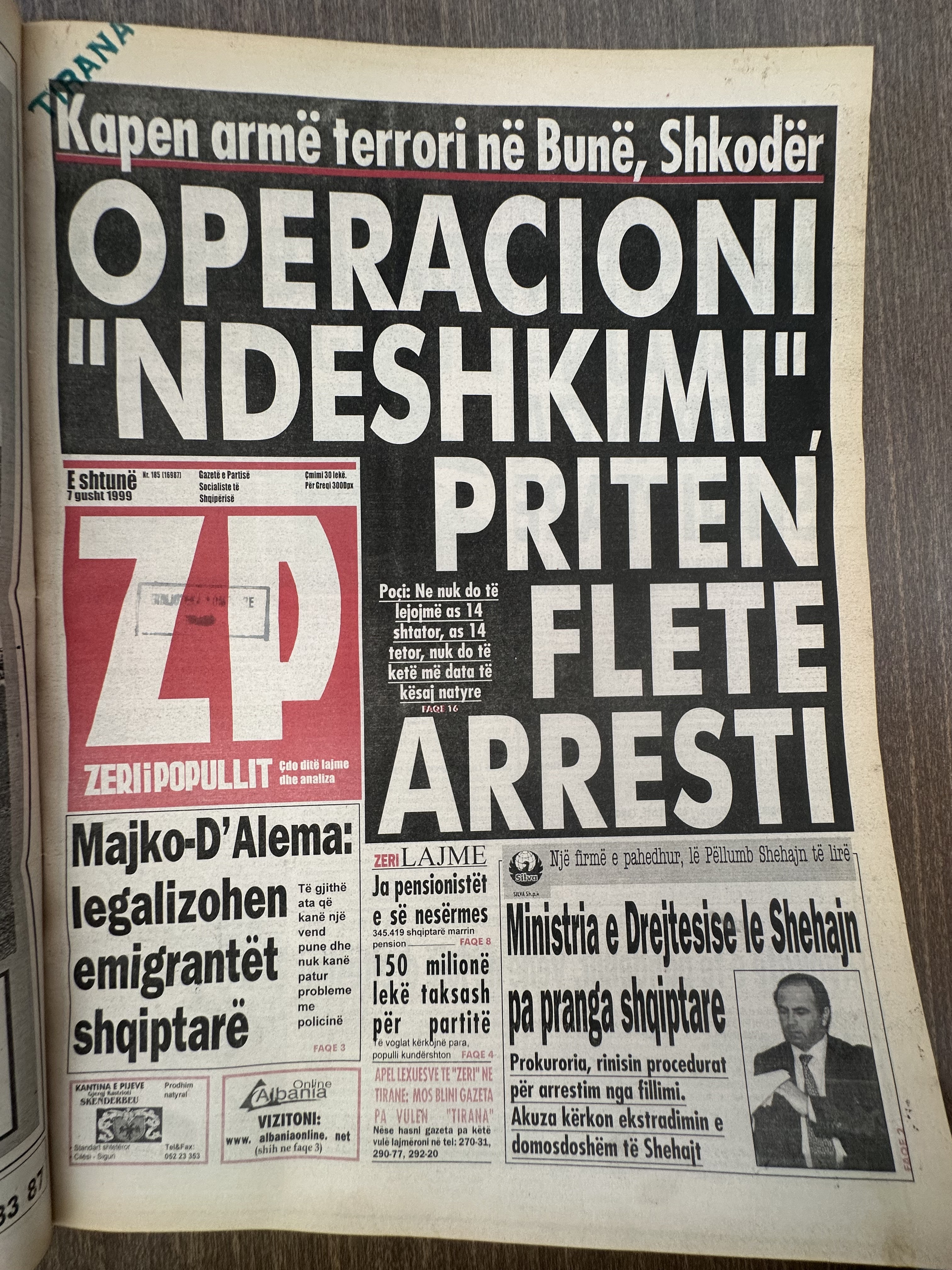 Zëri i Popullit 1999-08-07